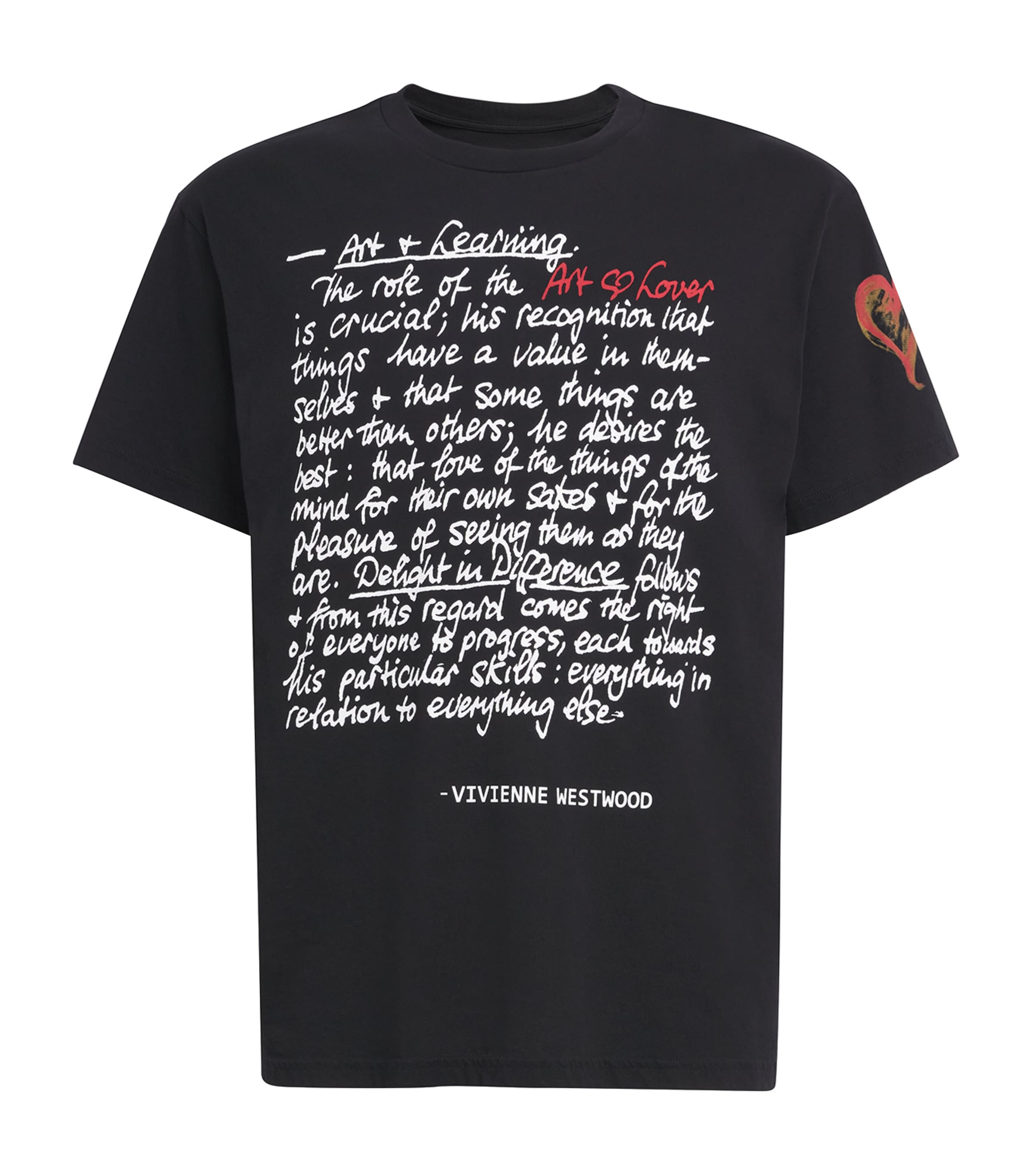Vivienne Westwood Mens Cotton Printed T-Shirt Black Image 1