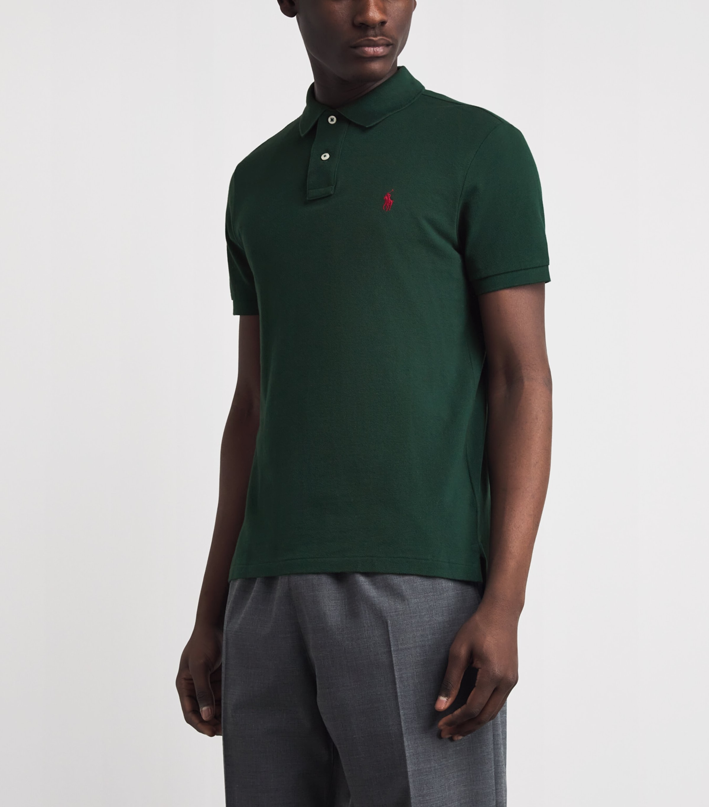 Polo Ralph Lauren Mens Custom Slim-Fit Polo Shirt College Image 4