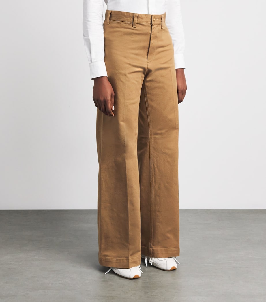 Polo Ralph Lauren Flared Beaton Trousers Tan Image 4