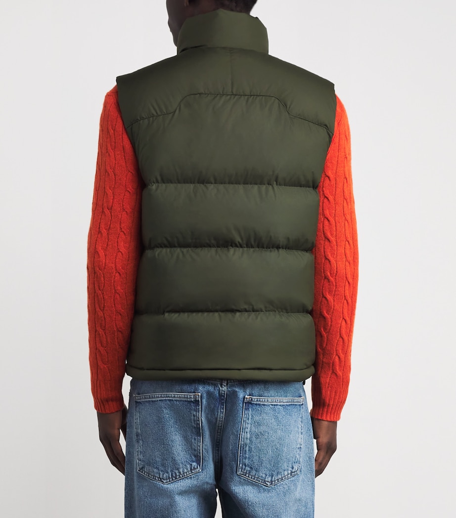Down Gorham Gilet DARK GREEN Image 4