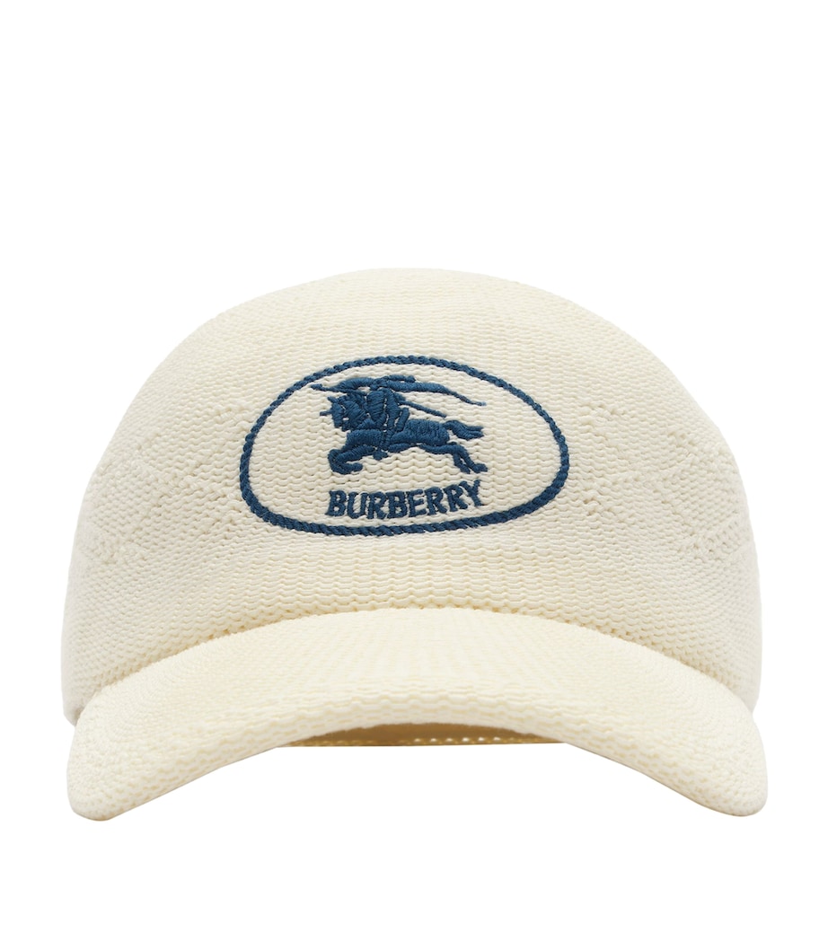 Burberry Knitted Knight Baseball Cap Ecru Image 1