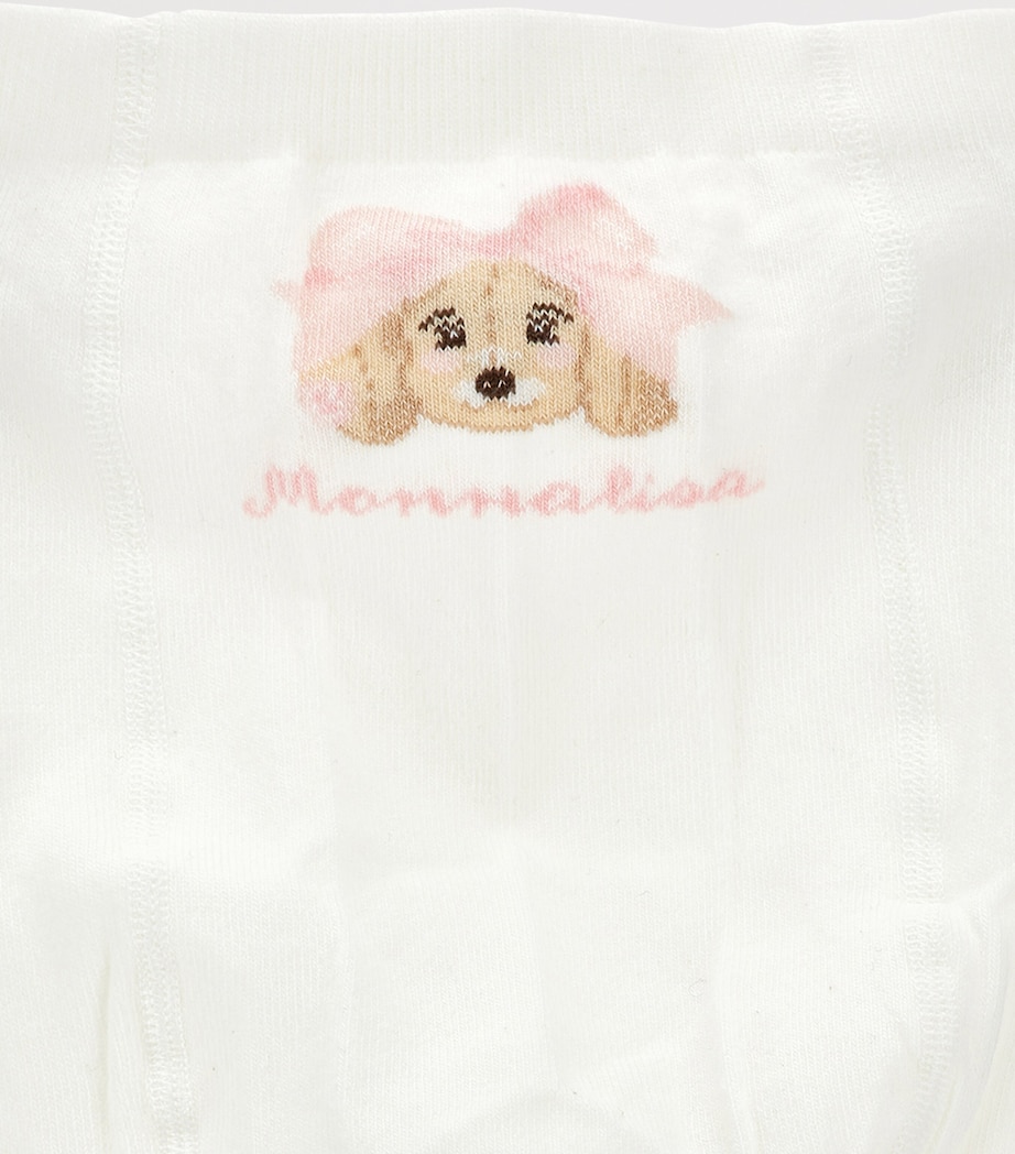 Cotton-Blend Bow Tights PANNA+FAIRYTALE Image 3