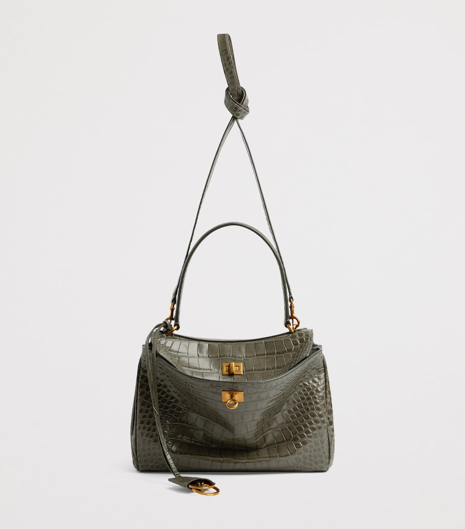 Embossed Leather Rodeo Shoulder Bag 3258 Image 3