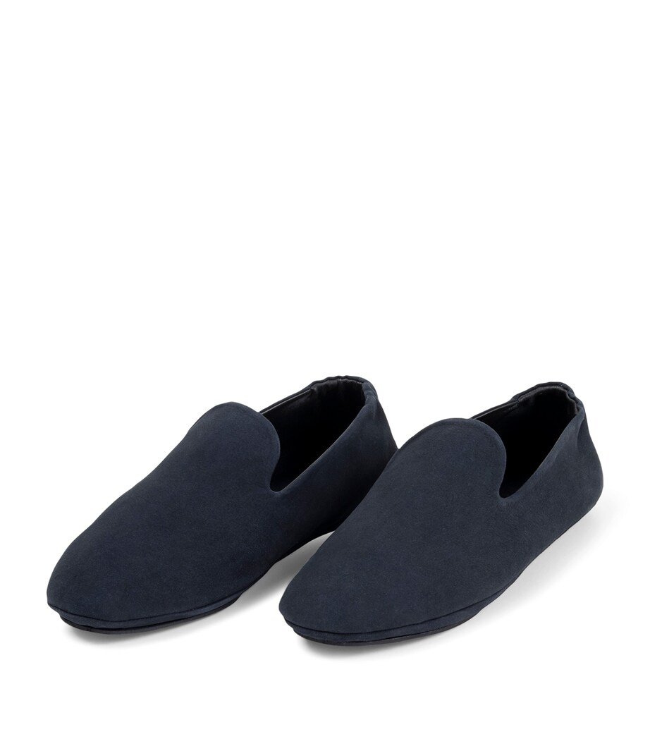 Frette Suede Frisbee Slippers Blu Image 1