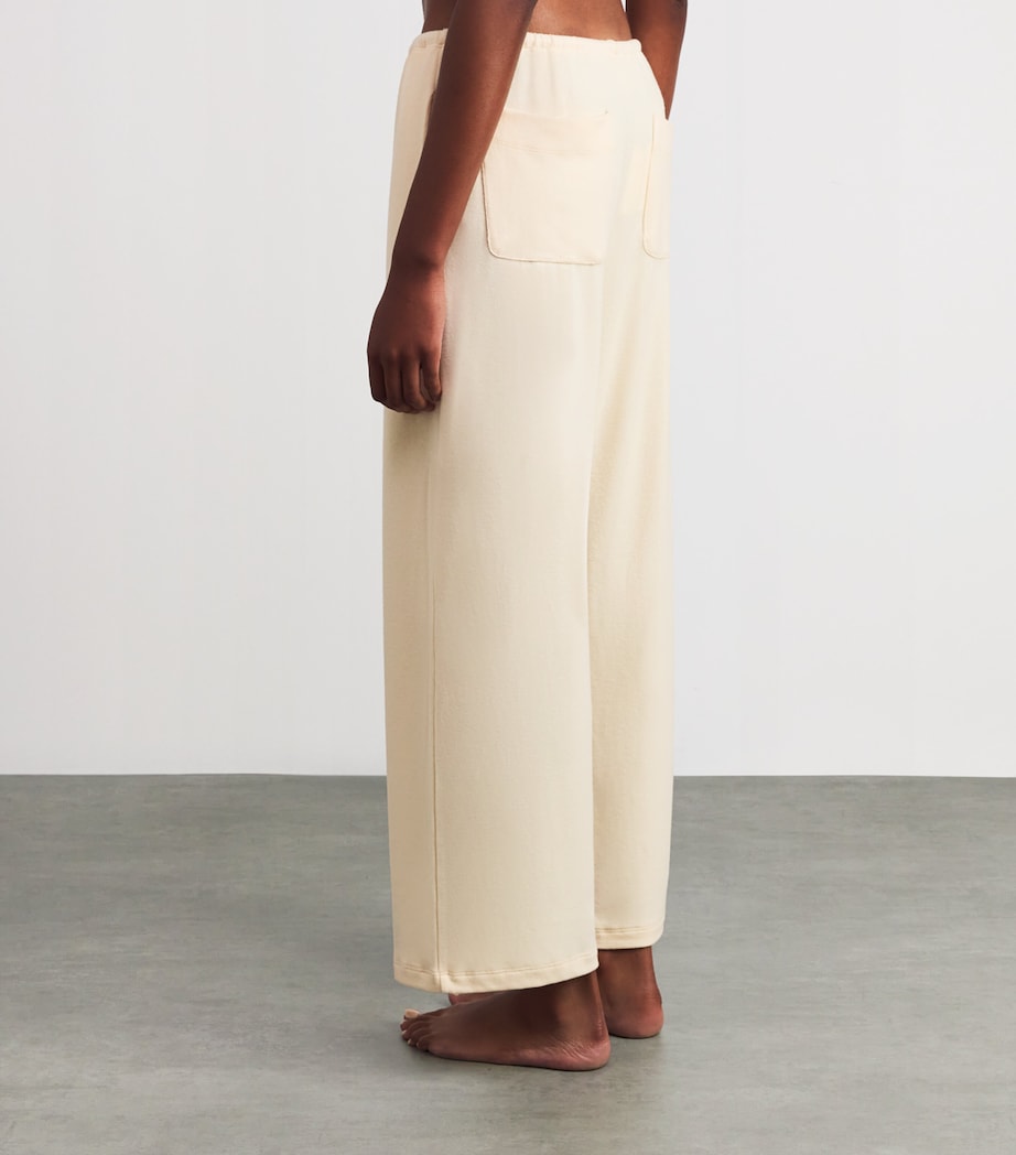 Lauren Wide-Leg Lounge Trousers VANILLA Image 4