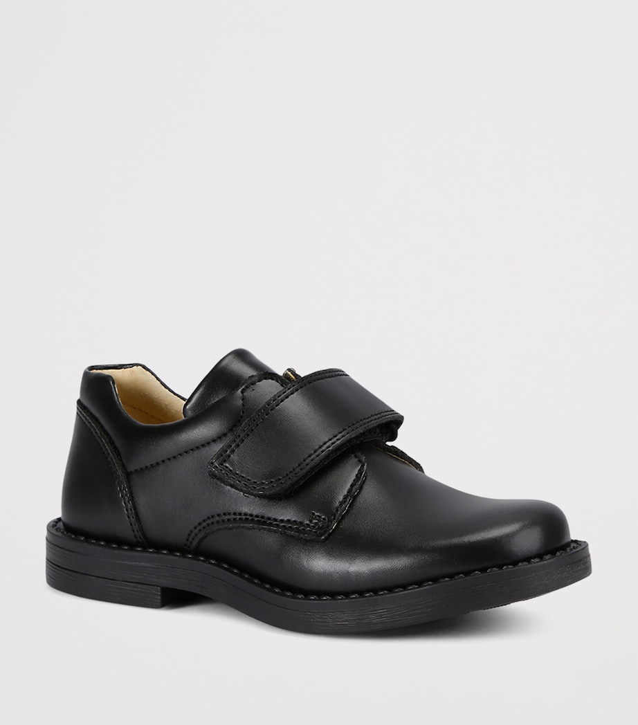 Leather George School Shoes BLACK Image 3