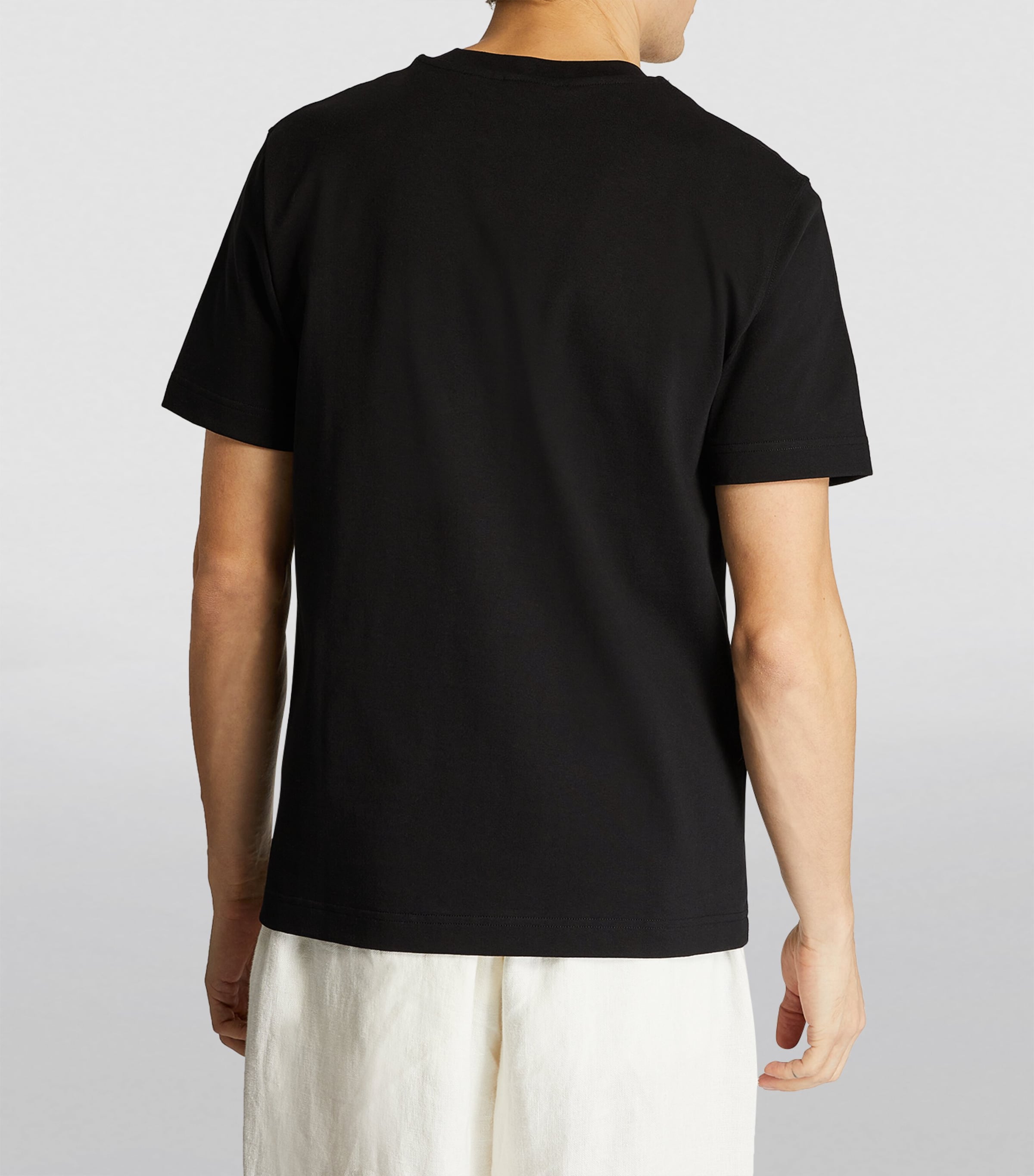 Grosgrain Logo T-shirt 990 BLACK Image 4
