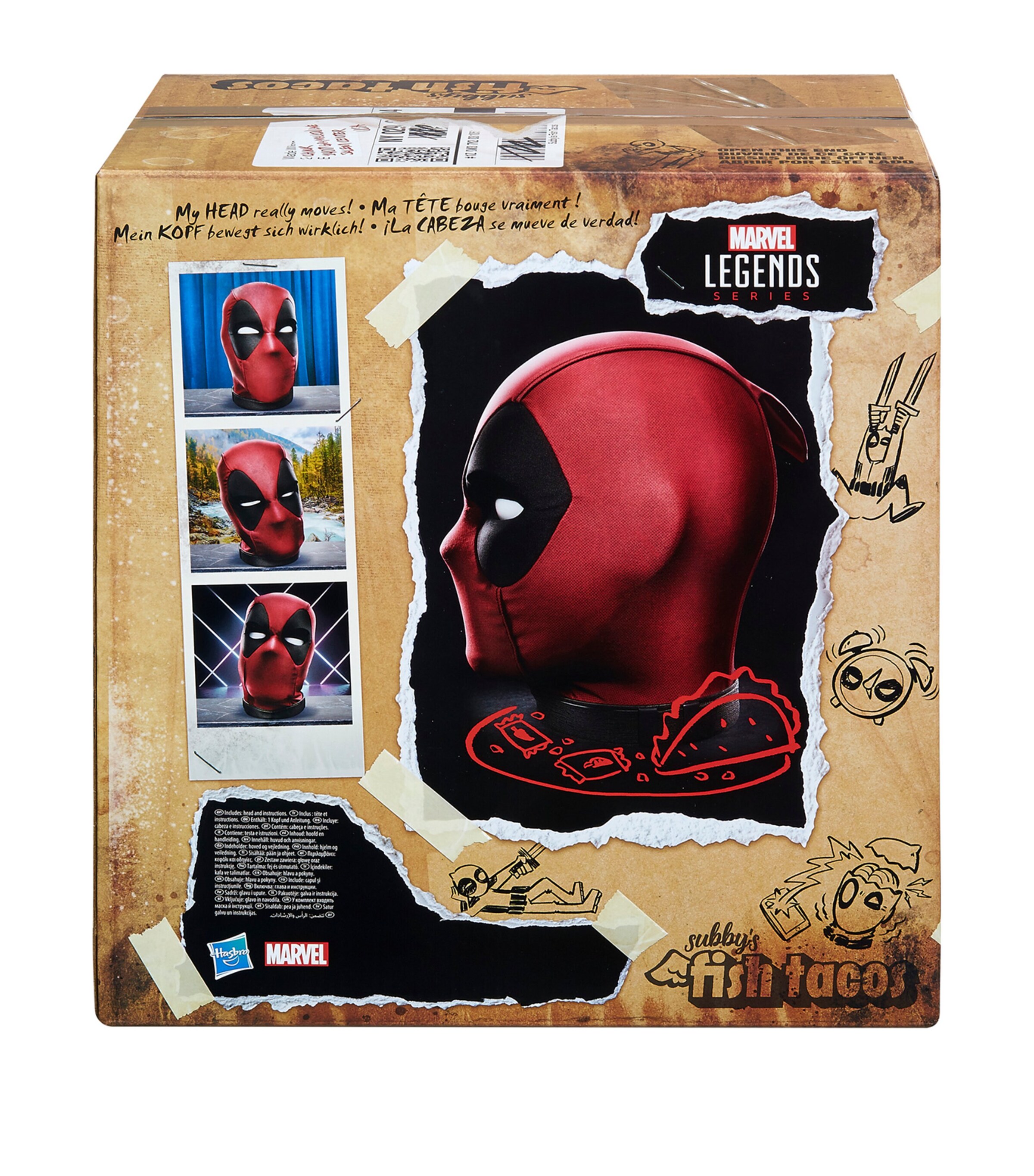 Marvel Marvel Legends Series Deadpool's Head Premium Interactive Head Image 3