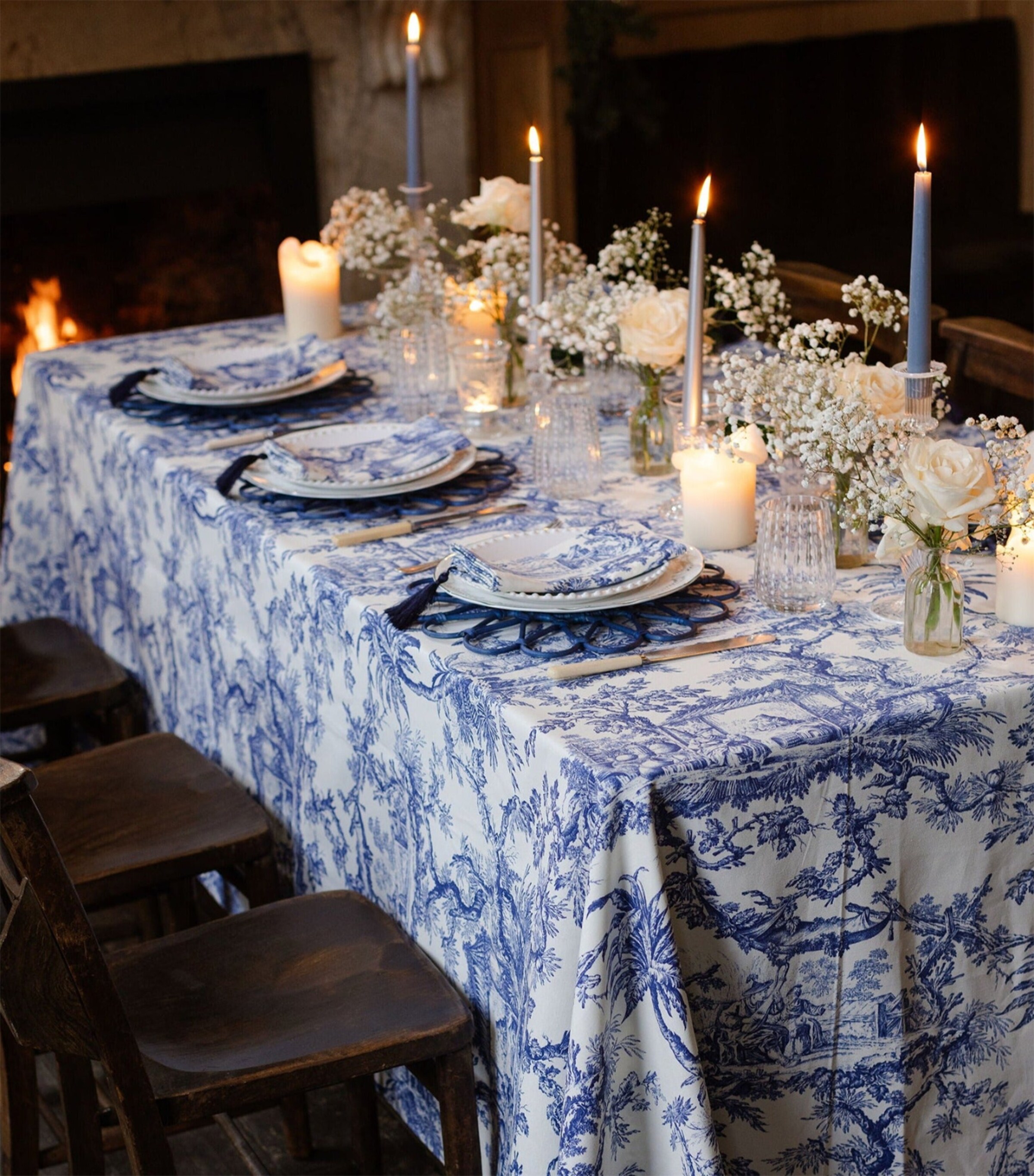 Maison Margaux Toile Tablecloth (150cm x 300cm) Image 4