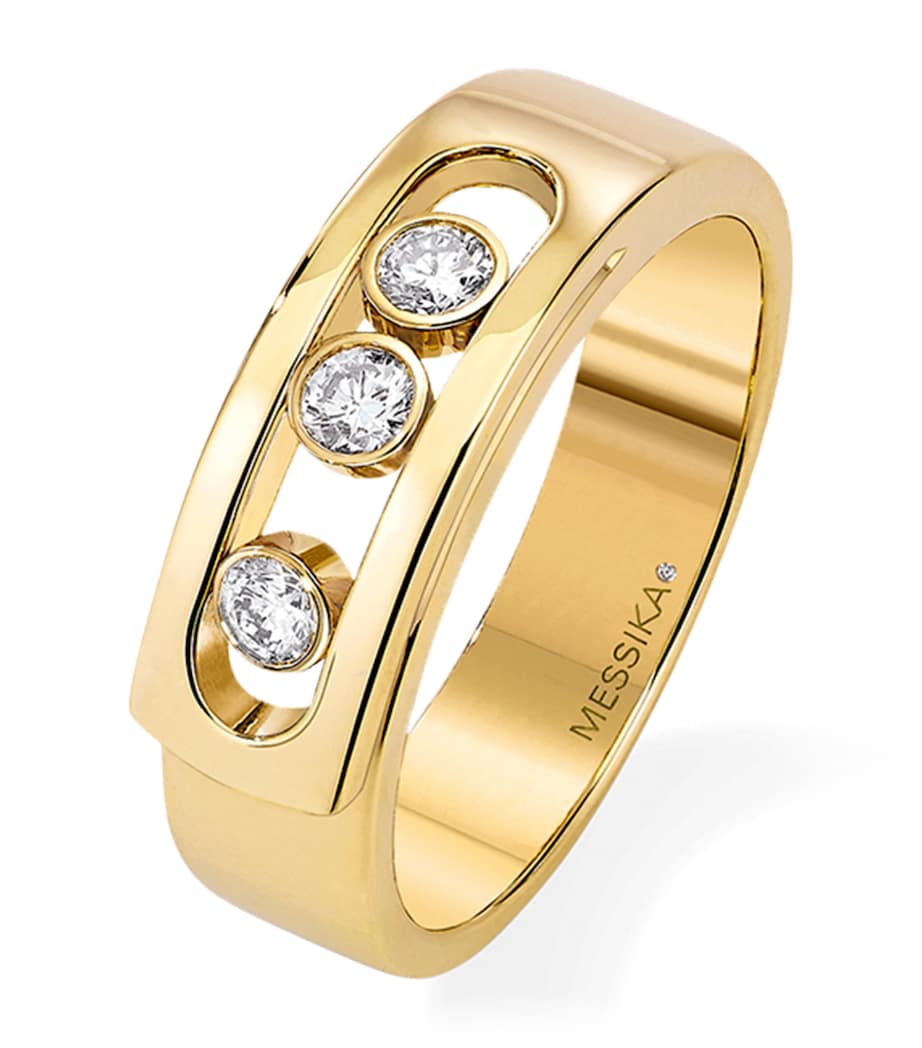 Messika Move Noa Yellow Gold and Diamond Ring Yellow Gold Image 1