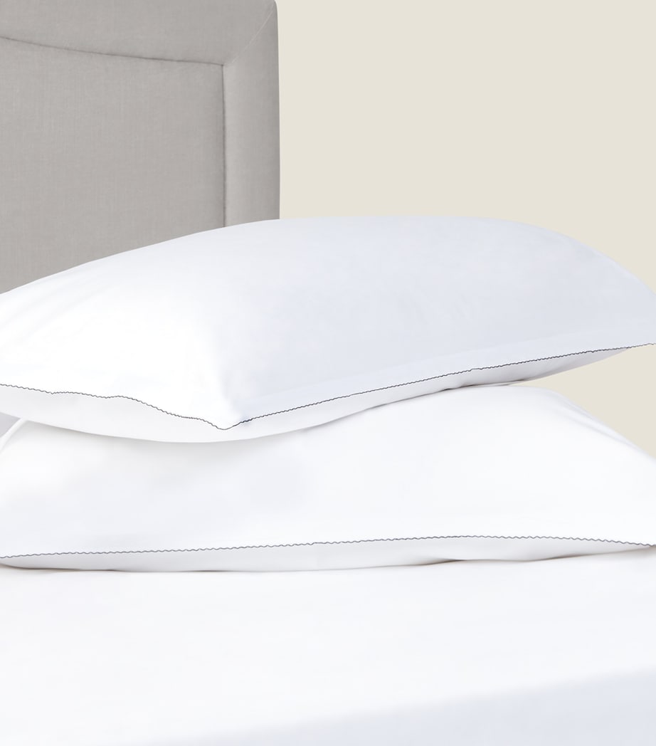 Sea Island Oxford Pillowcase (50cm x 75cm) WHITE Image 3