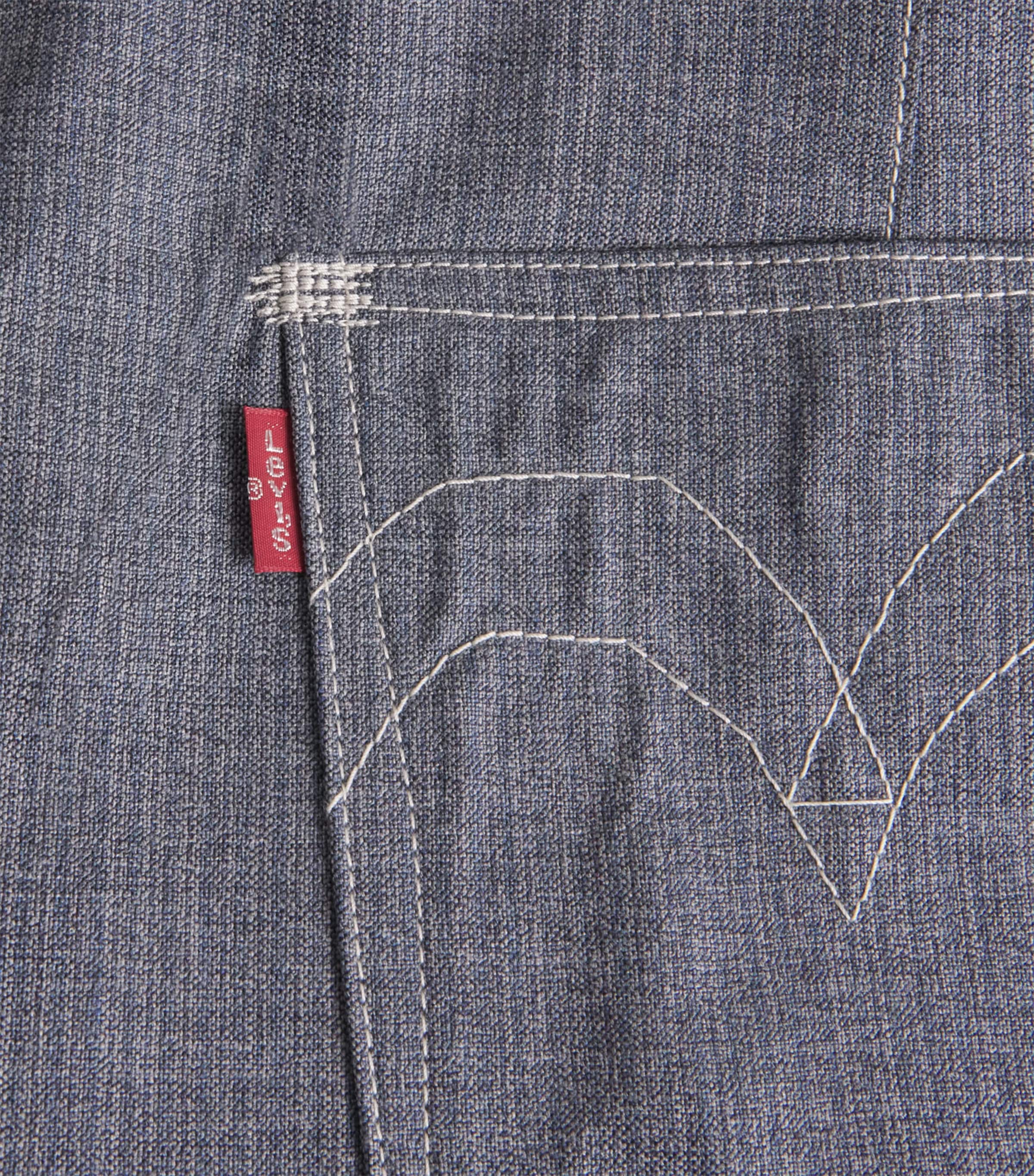 Junya Watanabe MAN Mens x Levis's Wool Cuffed Trousers Blue Gray Image 6