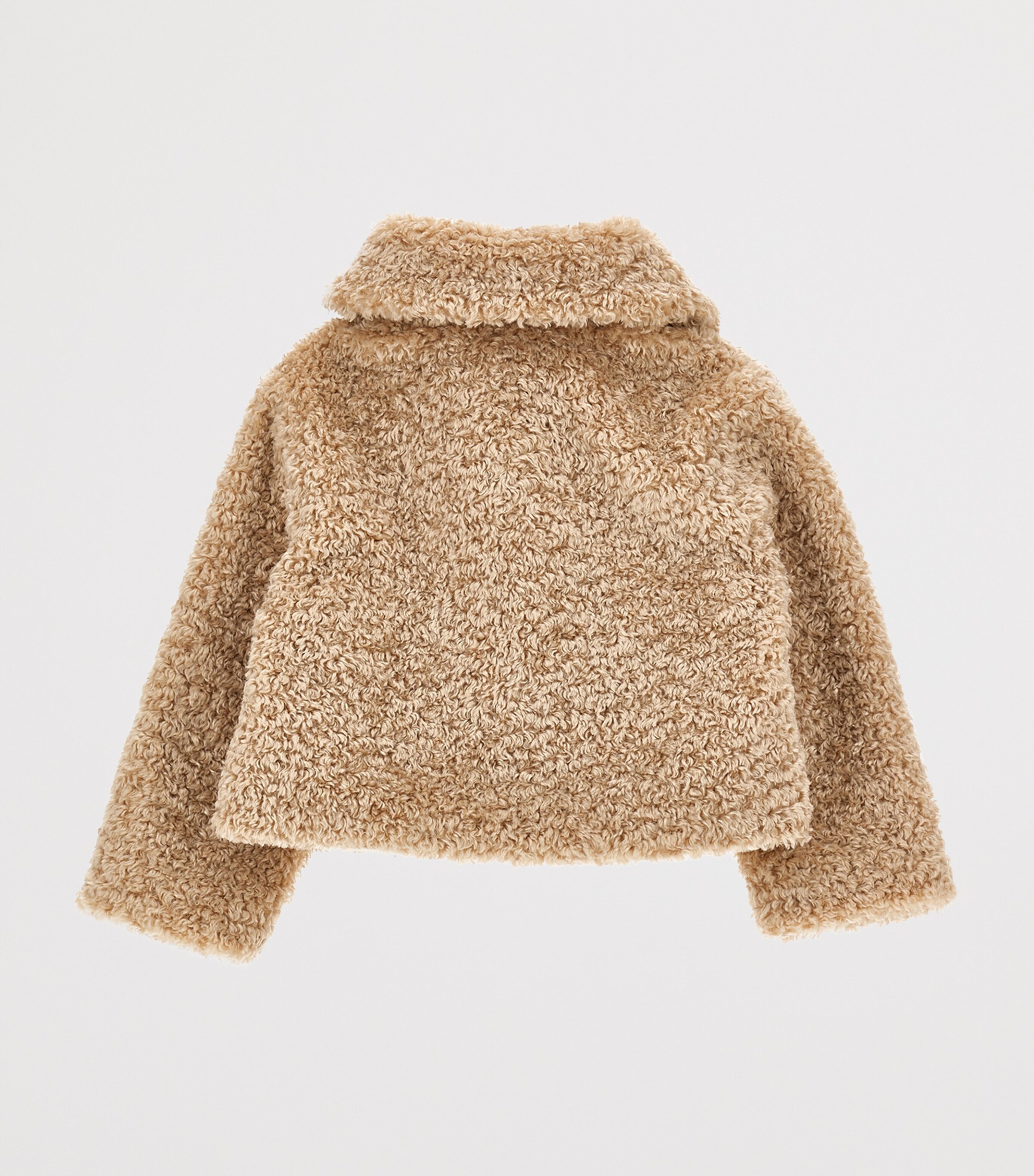 Cropped Teddy Jacket (2-12 Years) BEIGE Image 2