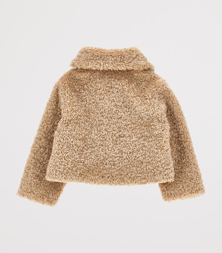 Cropped Teddy Jacket (2-12 Years) BEIGE Image 2