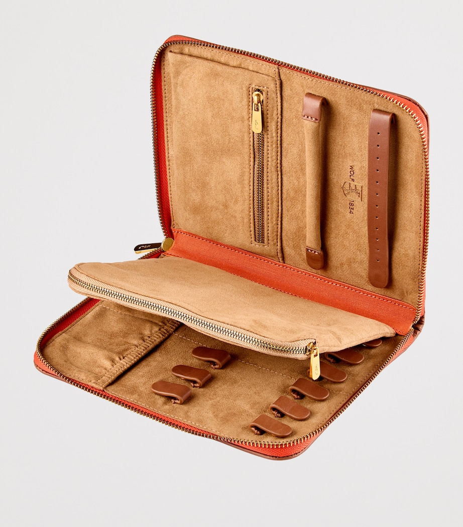 Ida Travel Zip Jewellery Portfolio Case ORANGE Image 3