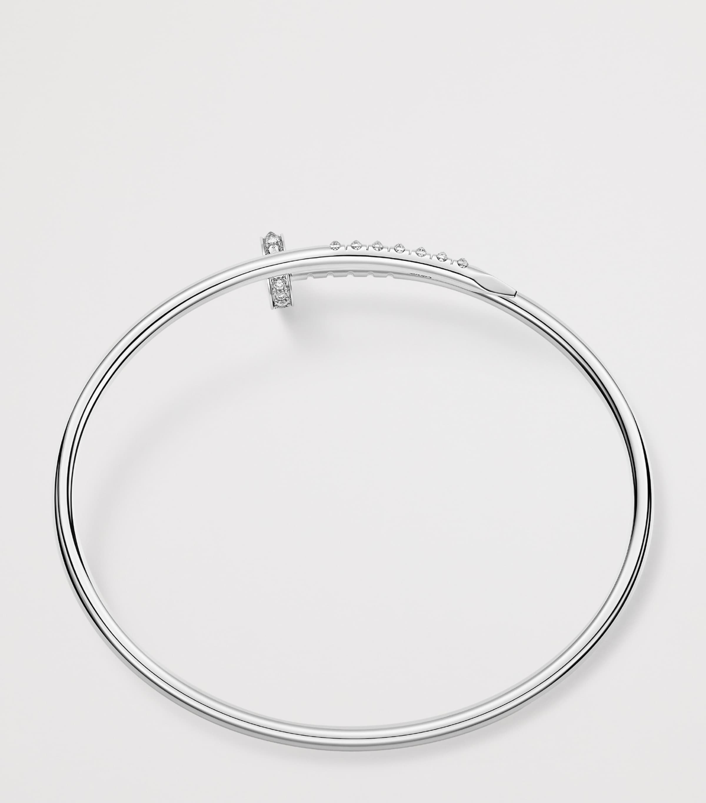 Small White Gold and Diamond Juste Un Clou Bracelet WHITE GOLD Image 4