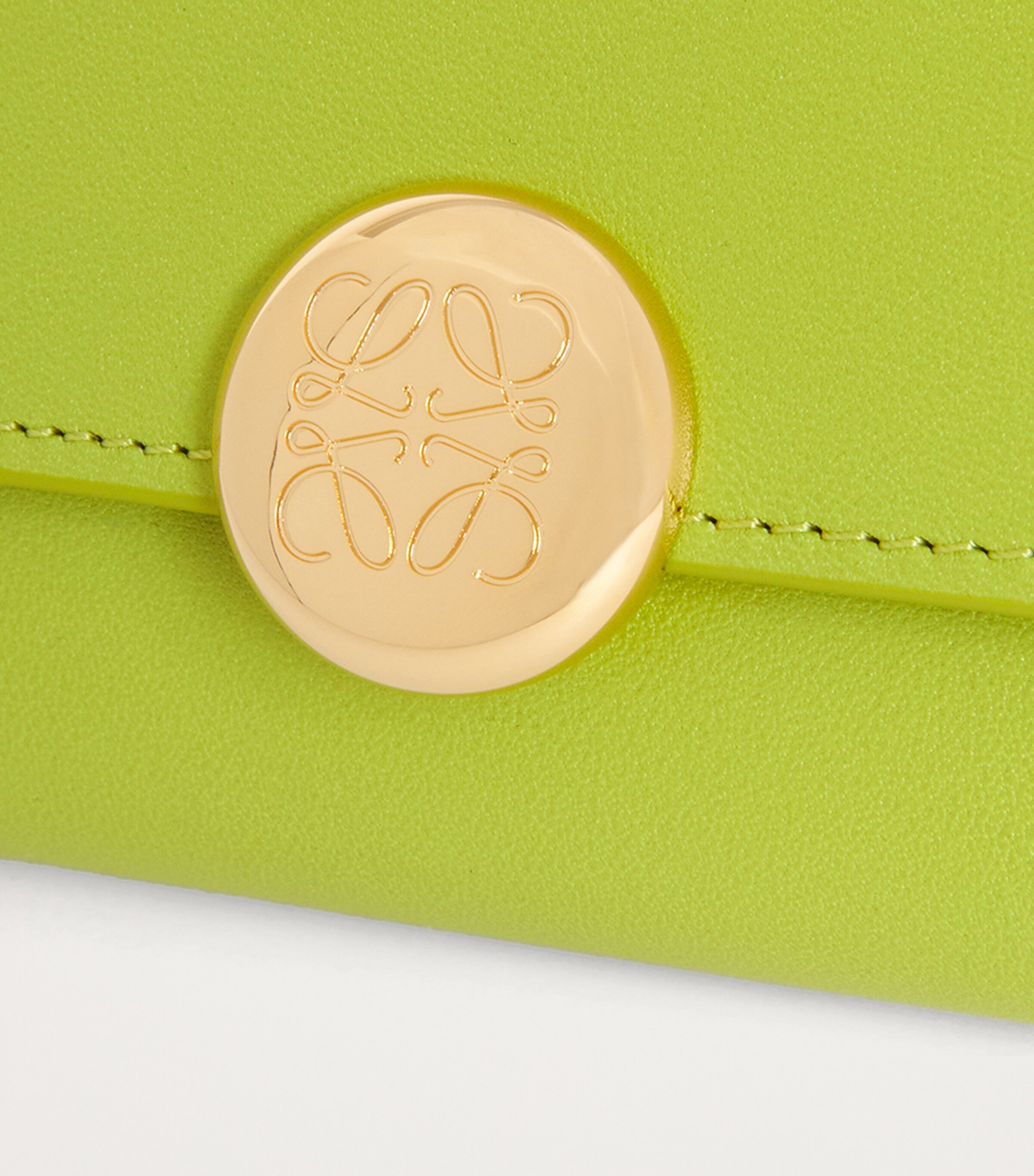 Leather Pebble Wallet MEADOW GREEN Image 5