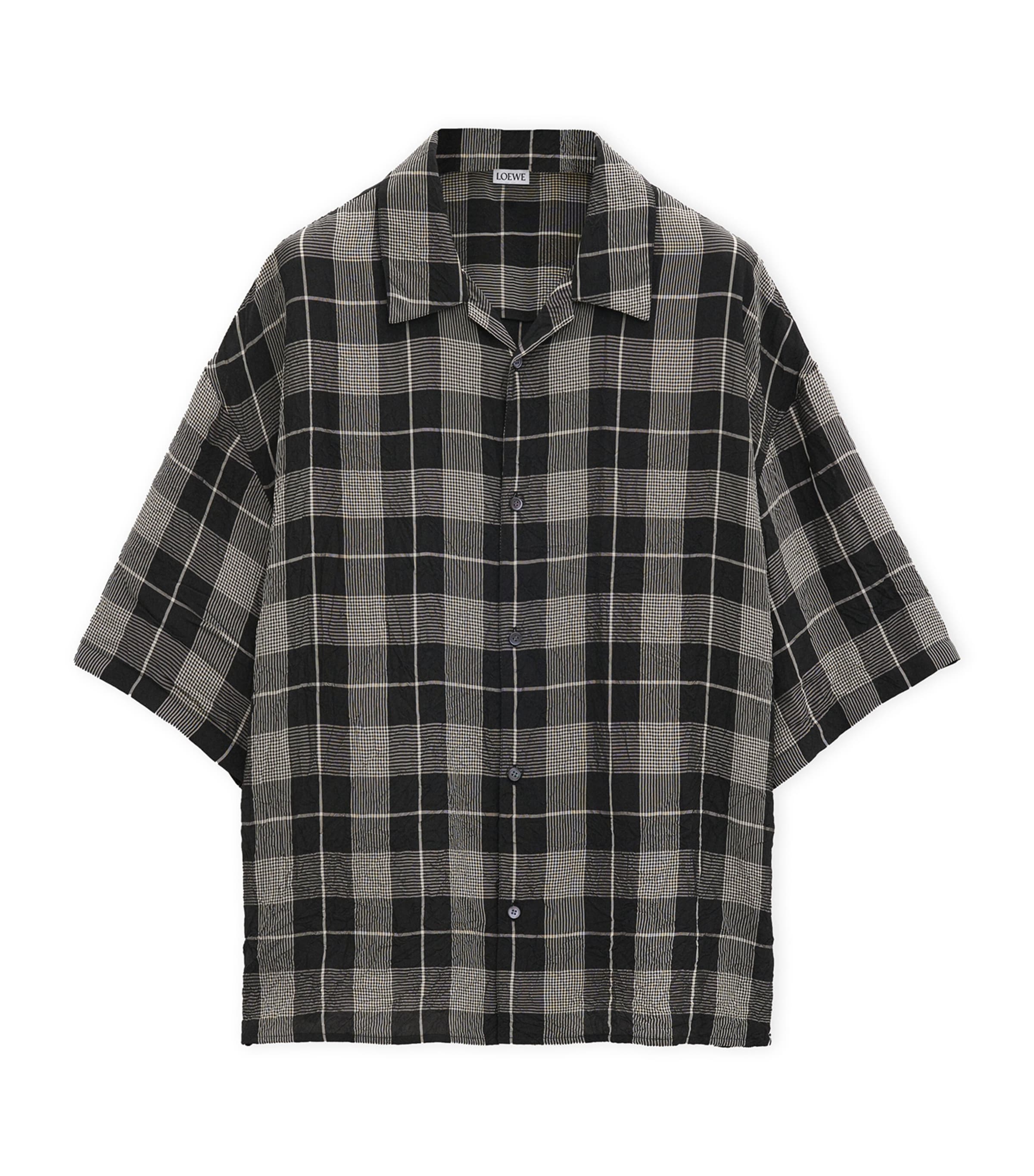 LOEWE Short-Sleeve Chequered Shirt | Harrods US