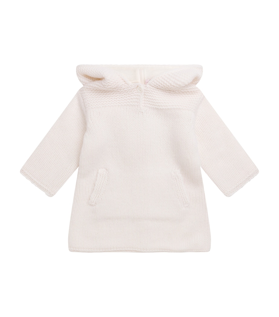 Bonpoint Cashmere Hooded Sweater (3-18 Months) Blanc Lait Image 1