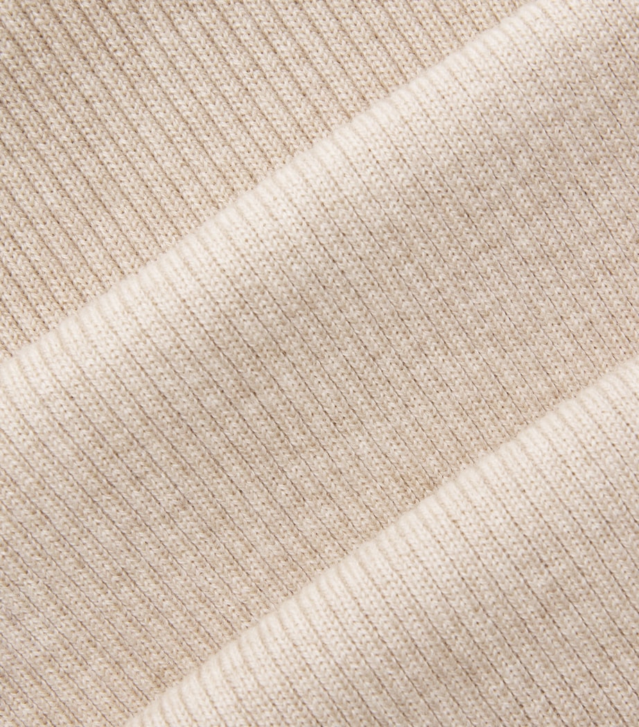 Johnstons Of Elgin Womens Wool Ribbed Trousers Stone Image 6