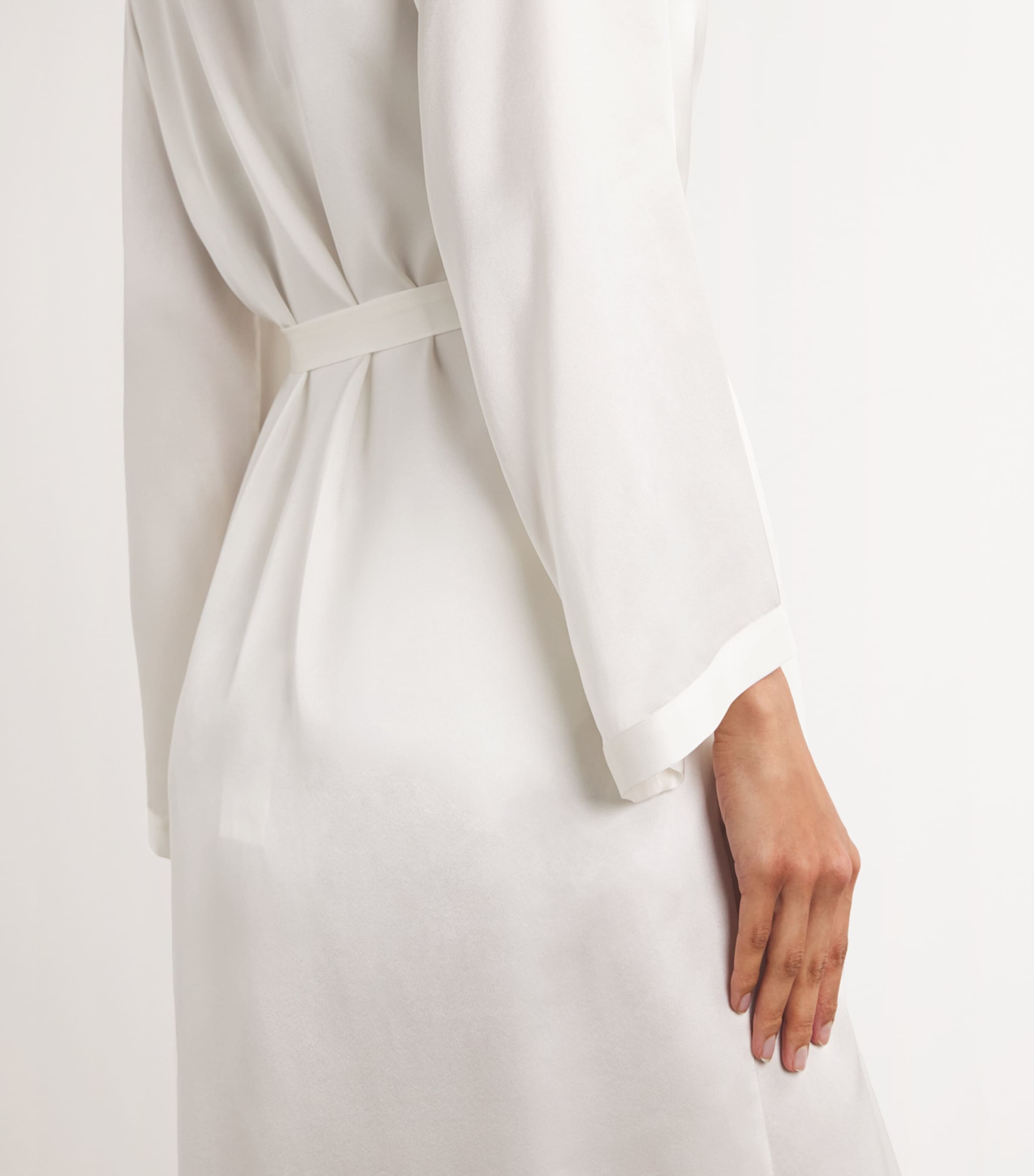 Silk Longline Tracy Robe NATUREL Image 4