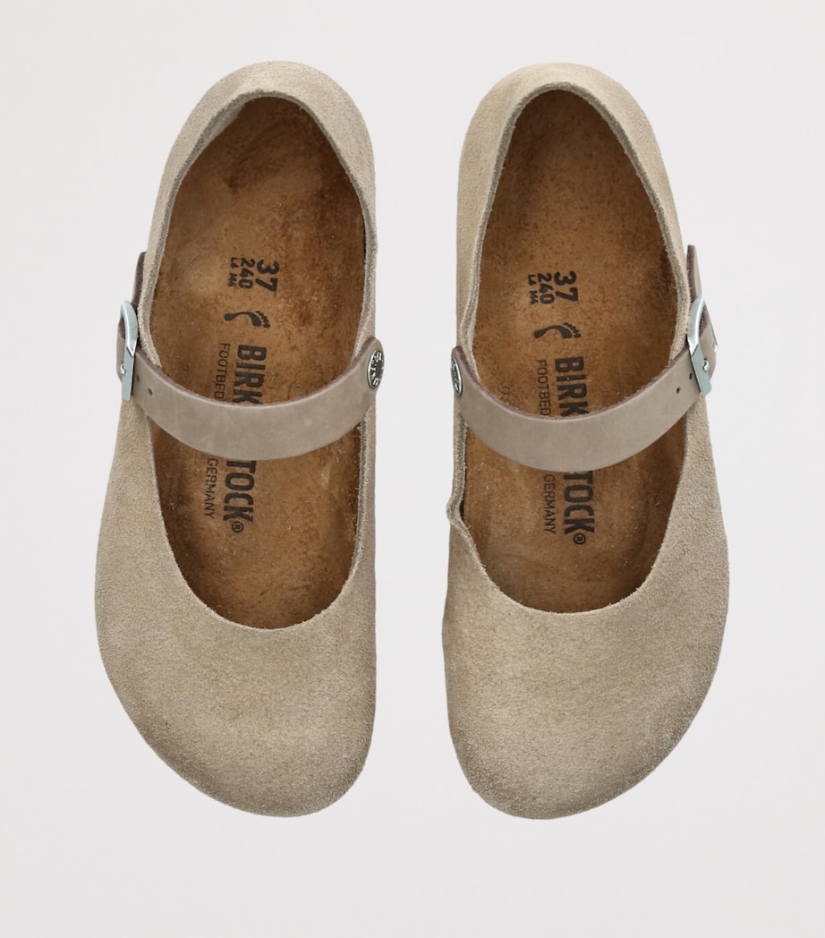 Birkenstock Suede Mantova Sandals Taupe Image 4