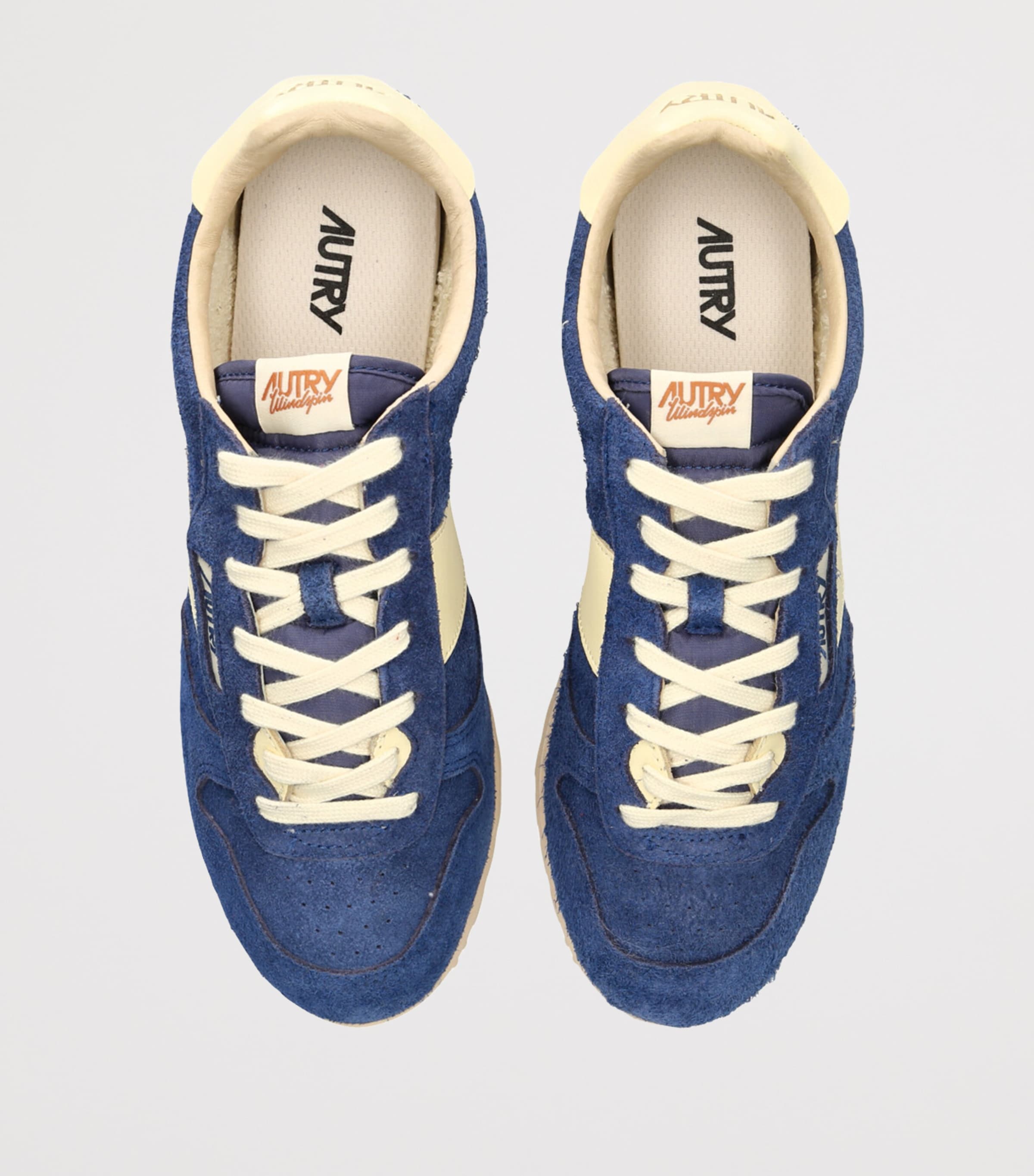 Leather Windspin Low-Top Sneakers BLUE/DARK Image 4