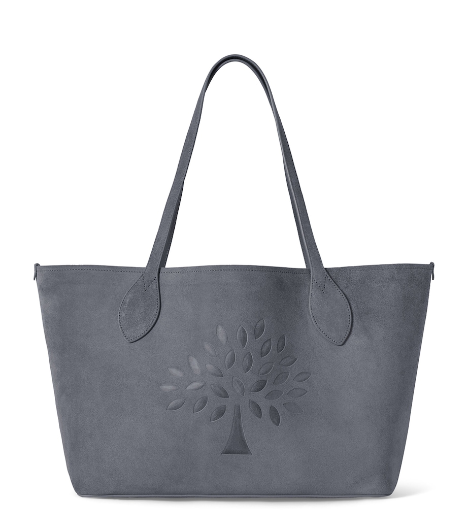 Mulberry Suede Tree Tote Bag Foggy Grey Image 1