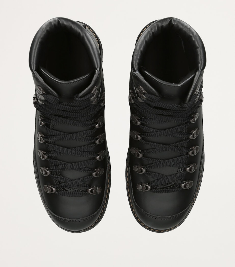 Leather Peka Trek Hiking Boots BLACK Image 6