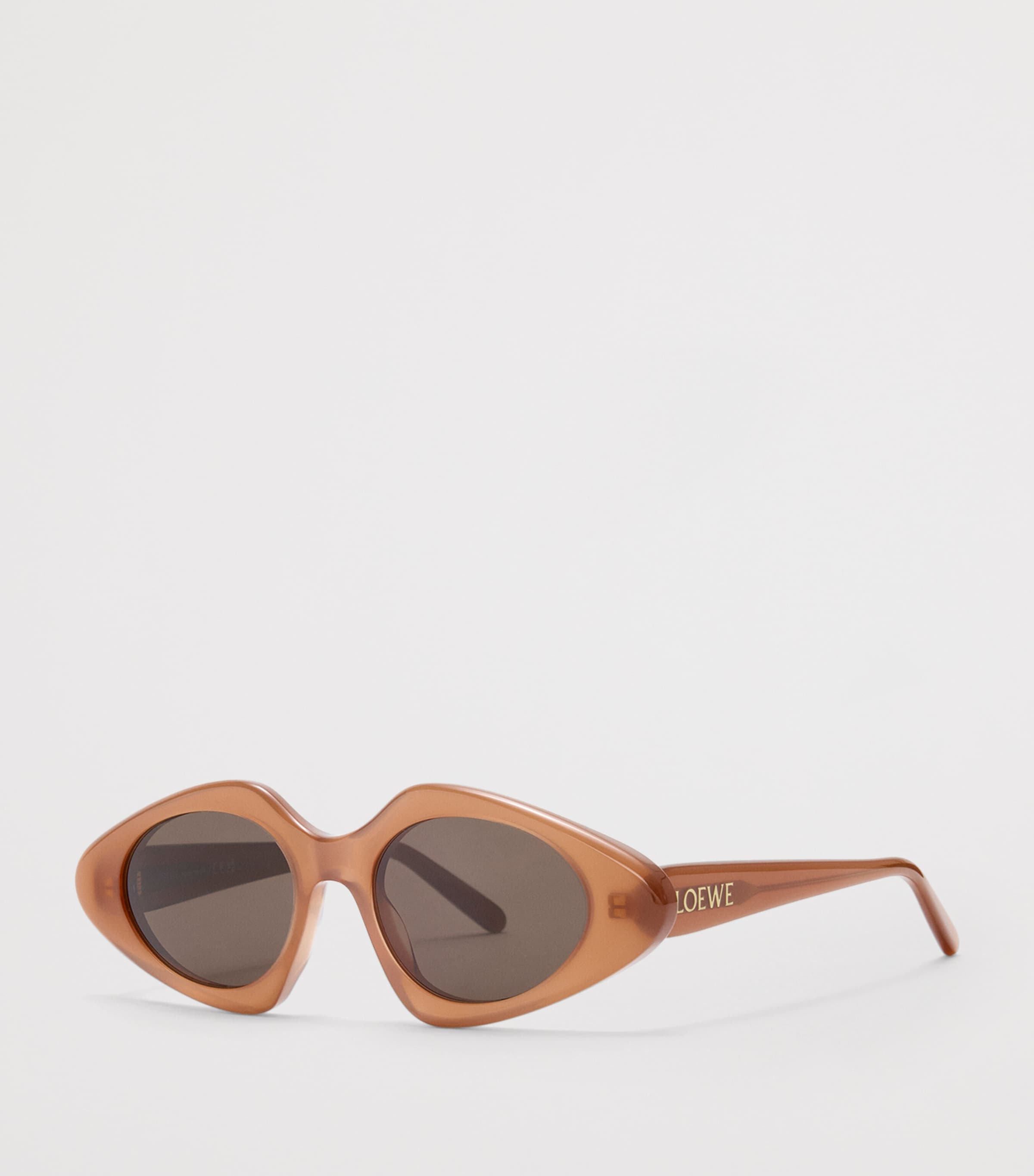 Triangle Slim Sunglasses MILKY CARAMEL Image 2