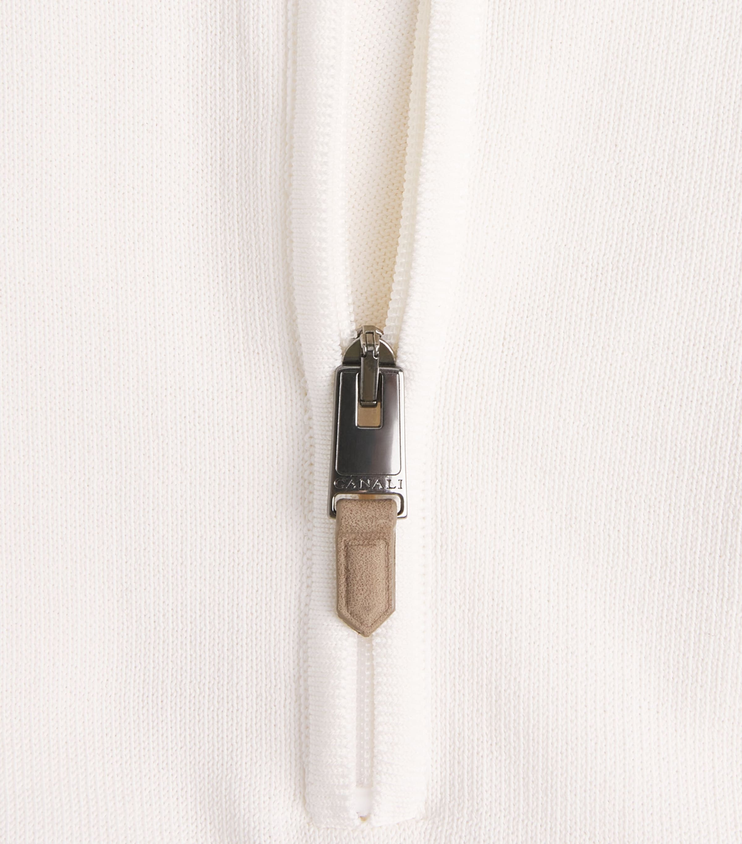 Cotton Zipped Polo Shirt 1 Image 5