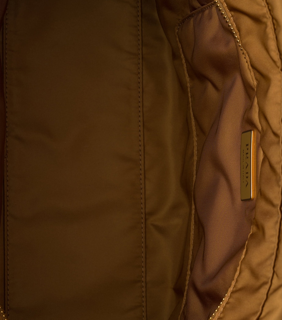 Large Re-Nylon and Leather Explore Shoulder Bag F0134 Image 4