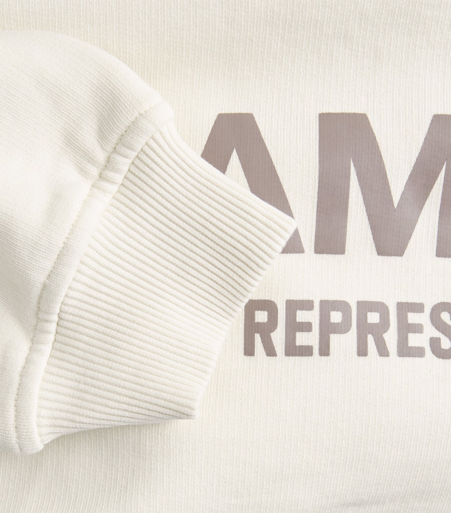 Represent 247 Mens Oversized Team 247 Hoodie Cream Image 5
