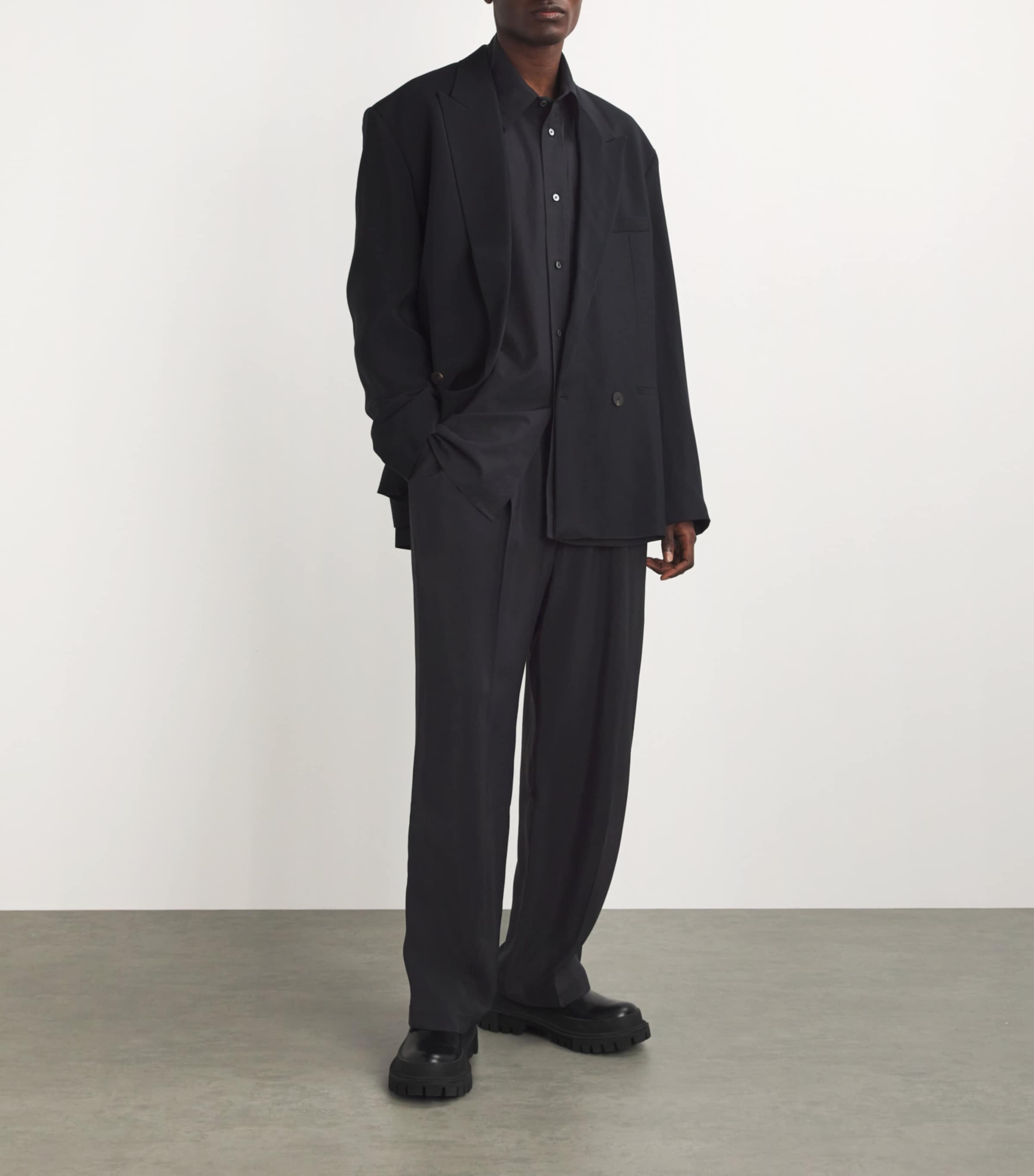 Cotton-Blend Cloud Shirt DARKEST NAVY Image 2