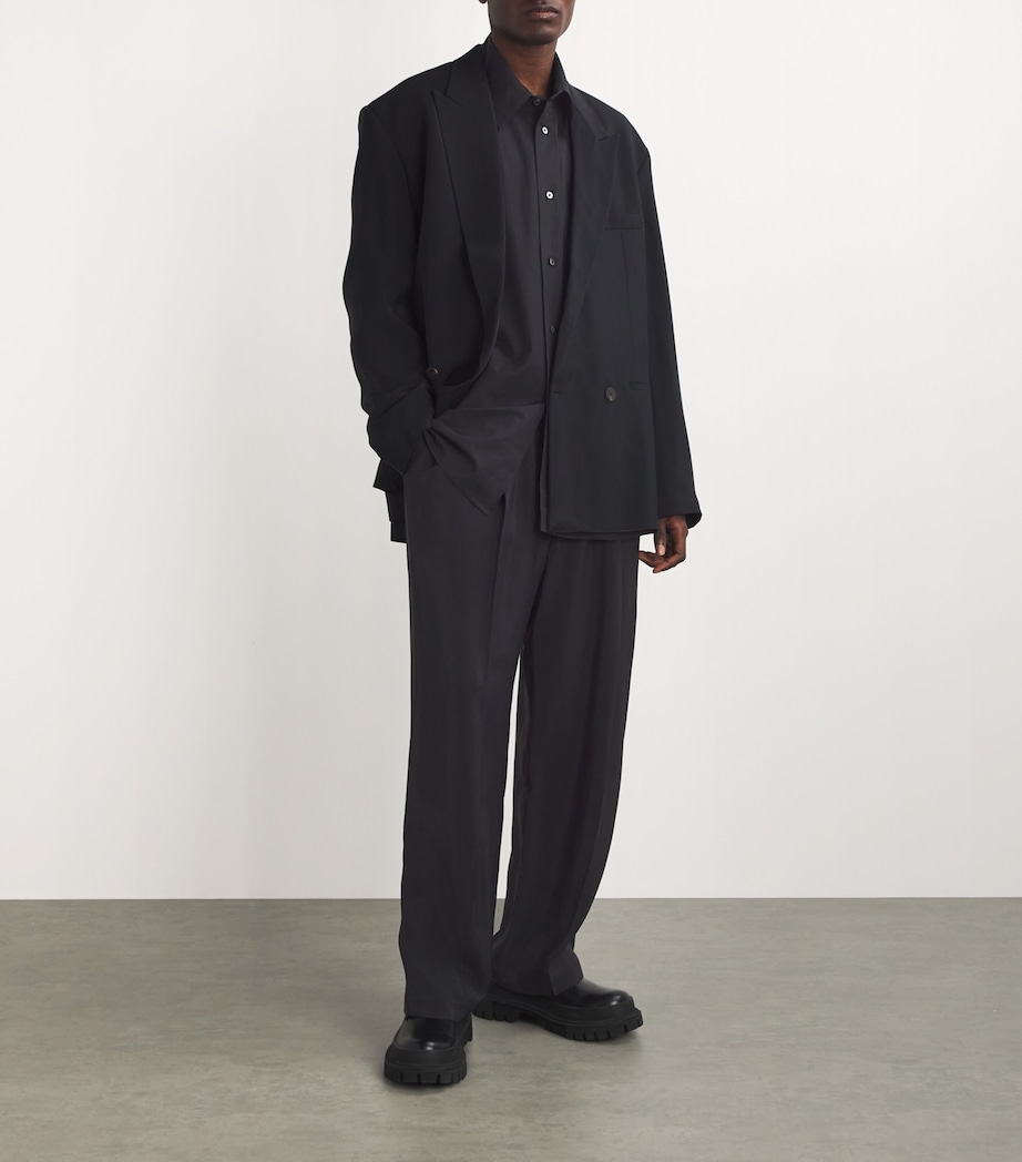 Cotton-Blend Cloud Shirt DARKEST NAVY Image 2