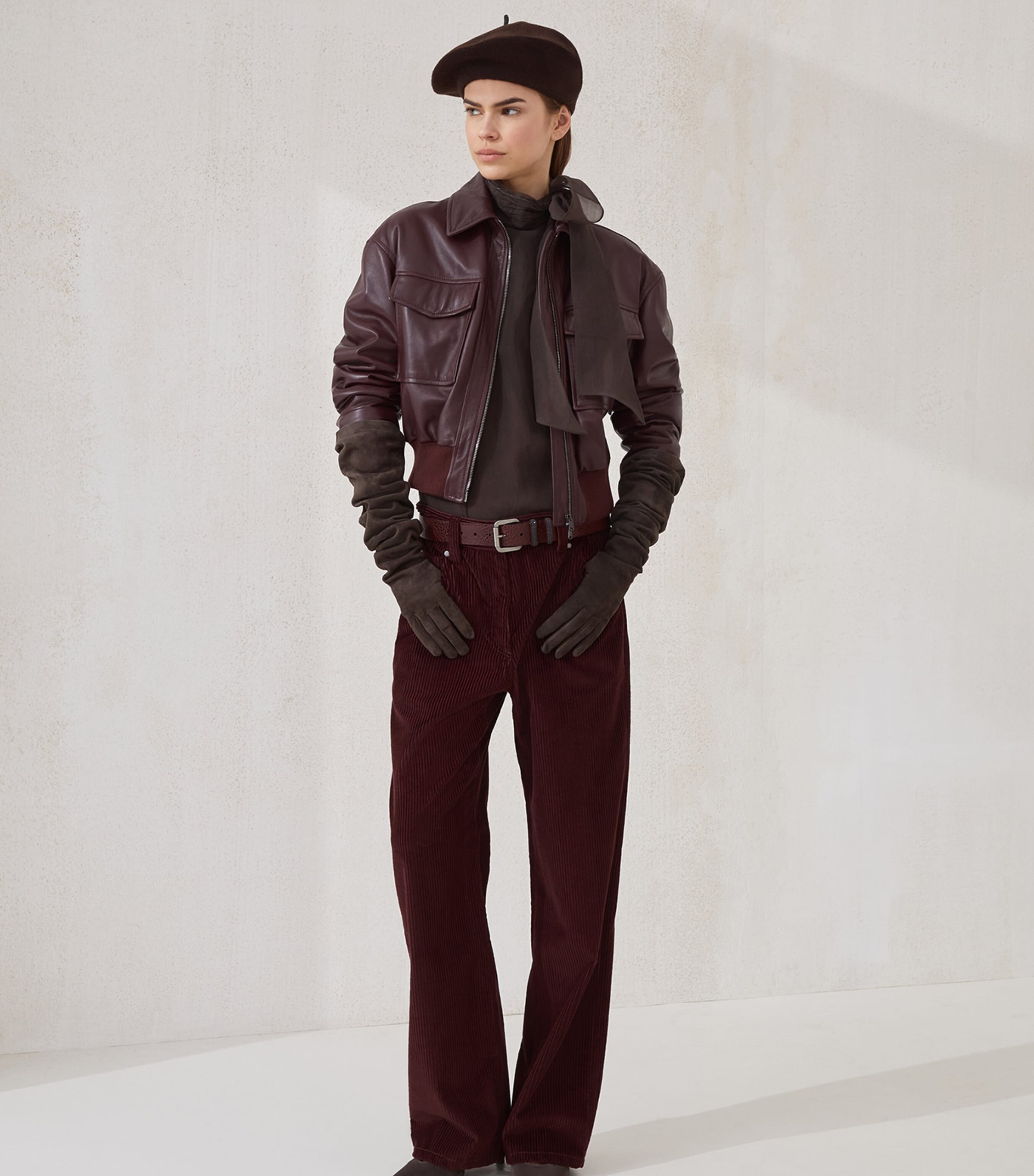 Corduroy Baggy Trousers C4243 Image 4