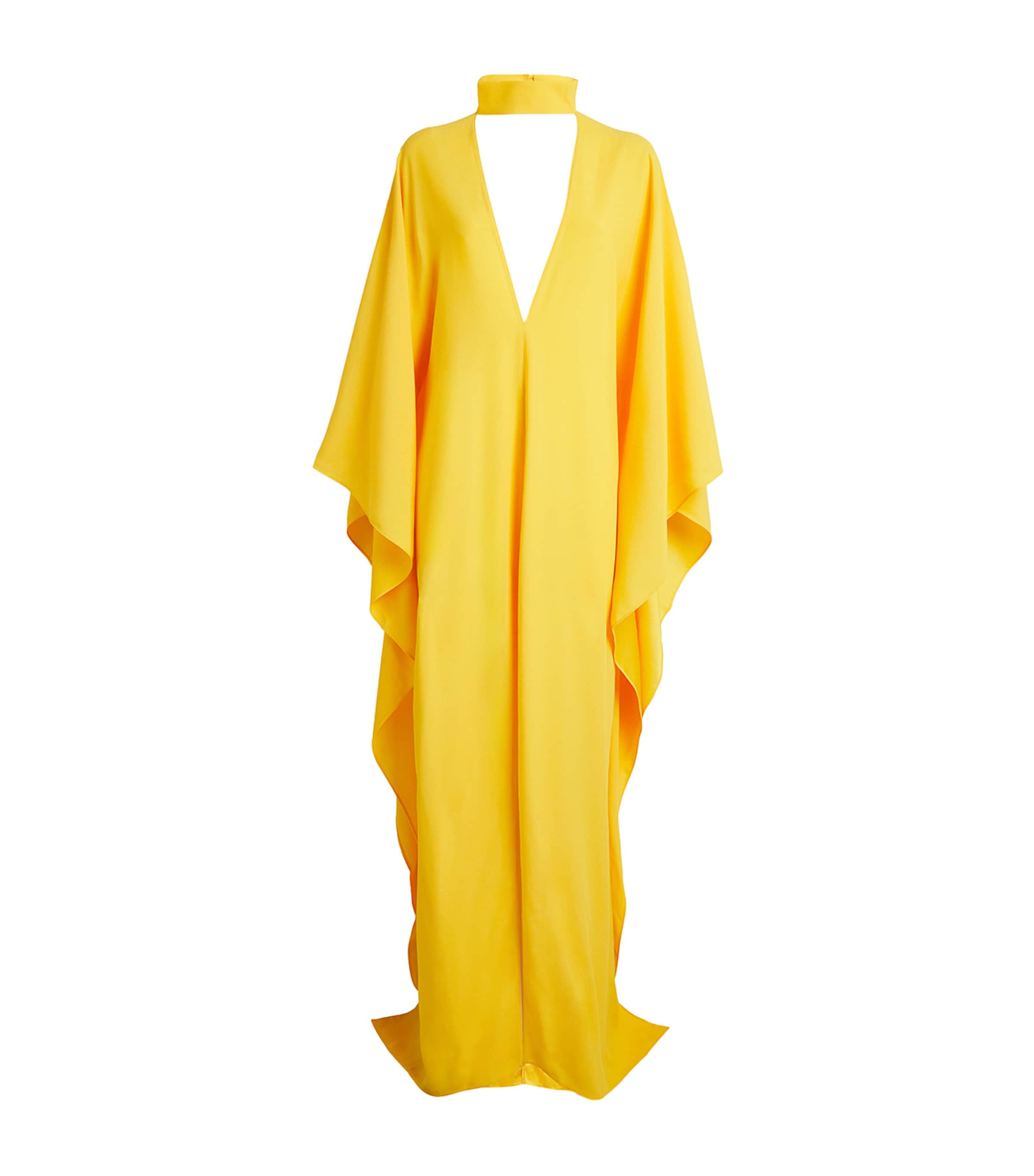 Shop Taller Marmo Cady Ooo Kaftan Maxi Dress In Yellow