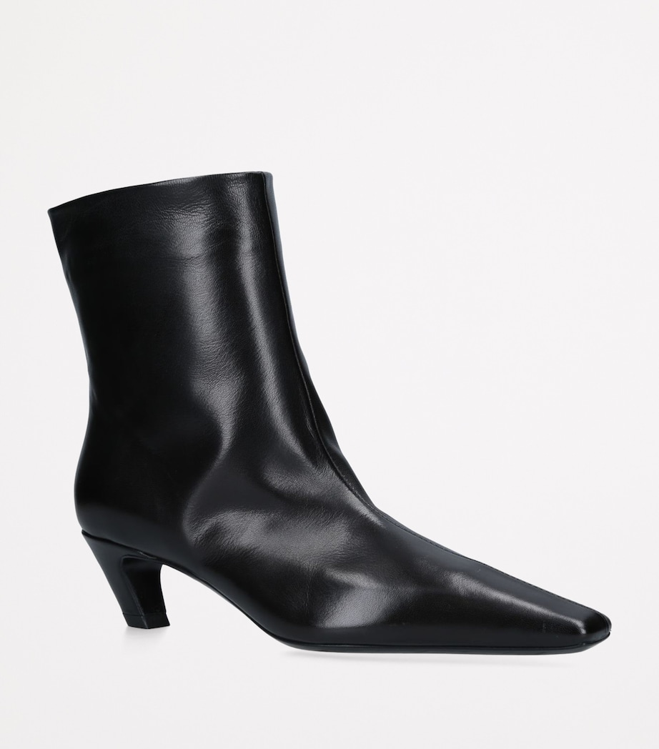 Leather Arizona Heeled Ankle Boots 50 BLACK Image 5