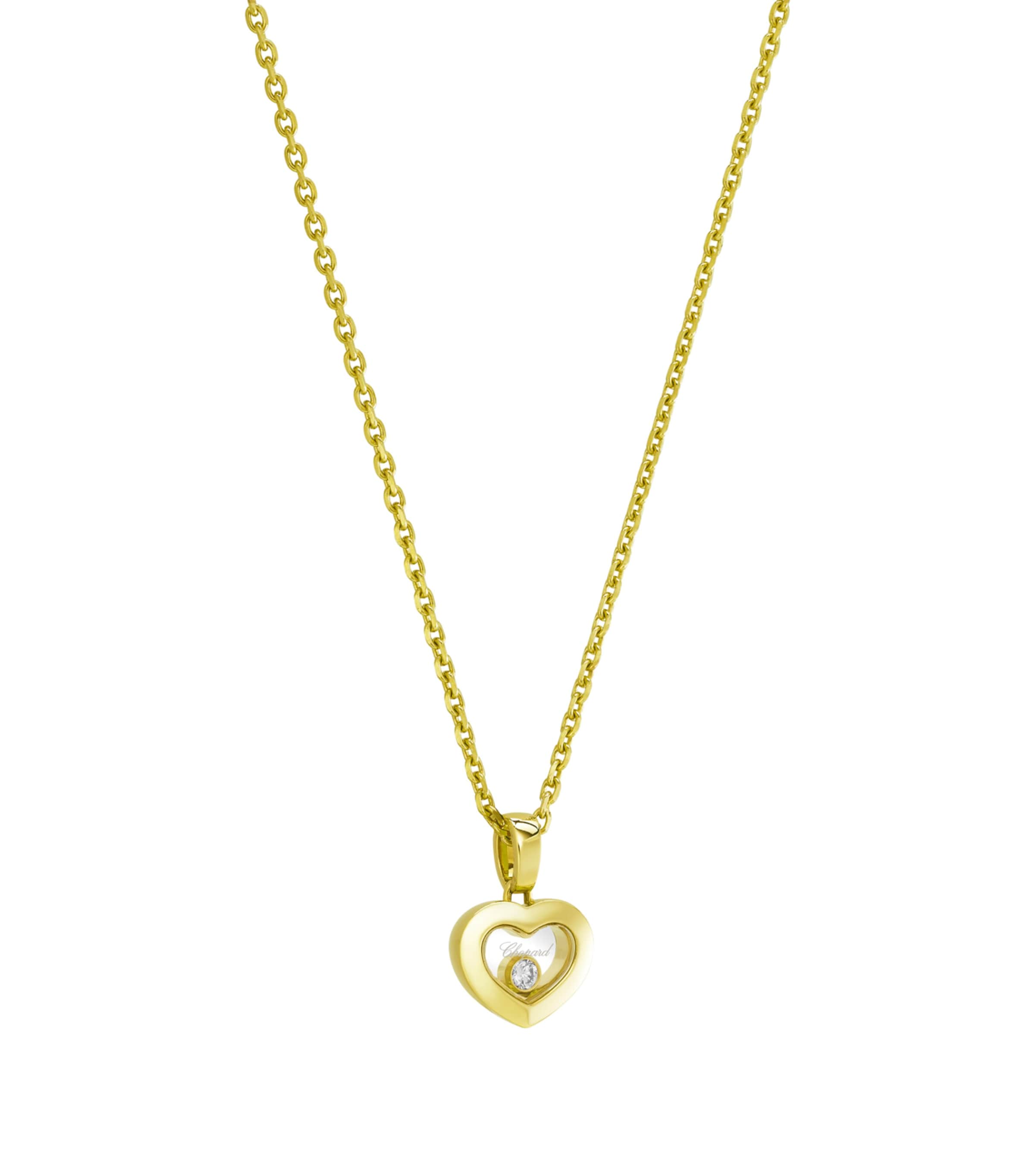 Yellow Gold and Diamond Happy Diamonds Icons Pendant Necklace 18K YELLOW GOLD Image 2