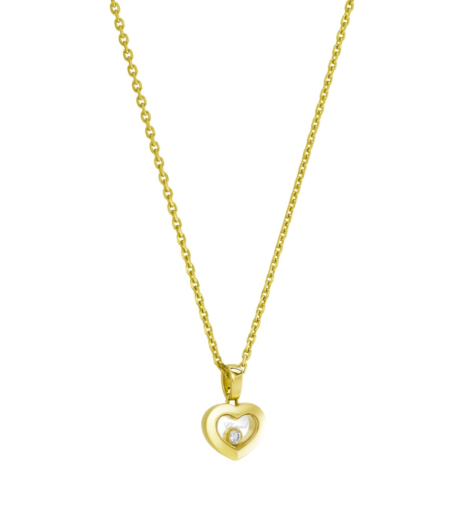 Yellow Gold and Diamond Happy Diamonds Icons Pendant Necklace 18K YELLOW GOLD Image 2