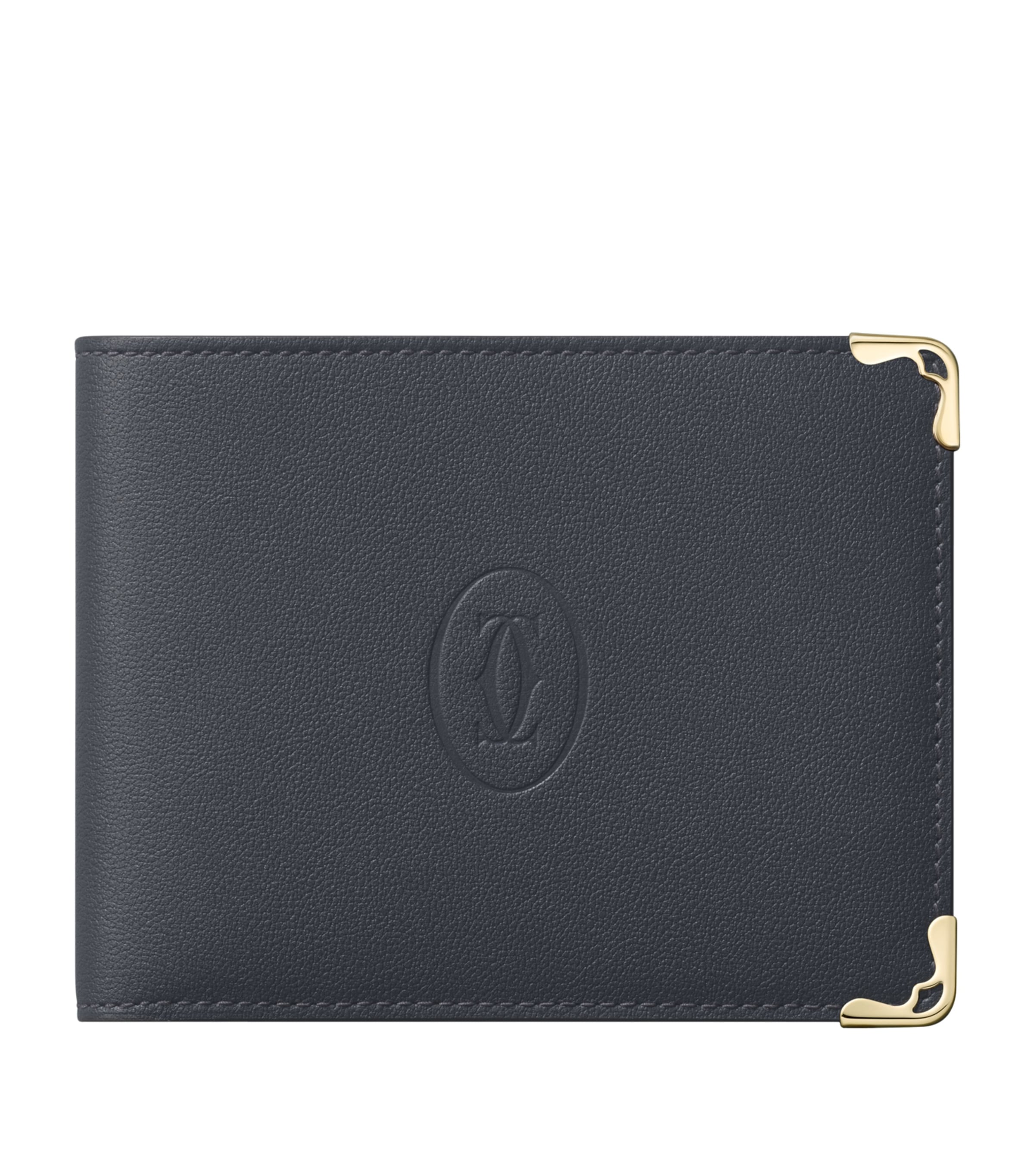 Leather Must de Cartier Card Holder GREY & BLUE Image 1