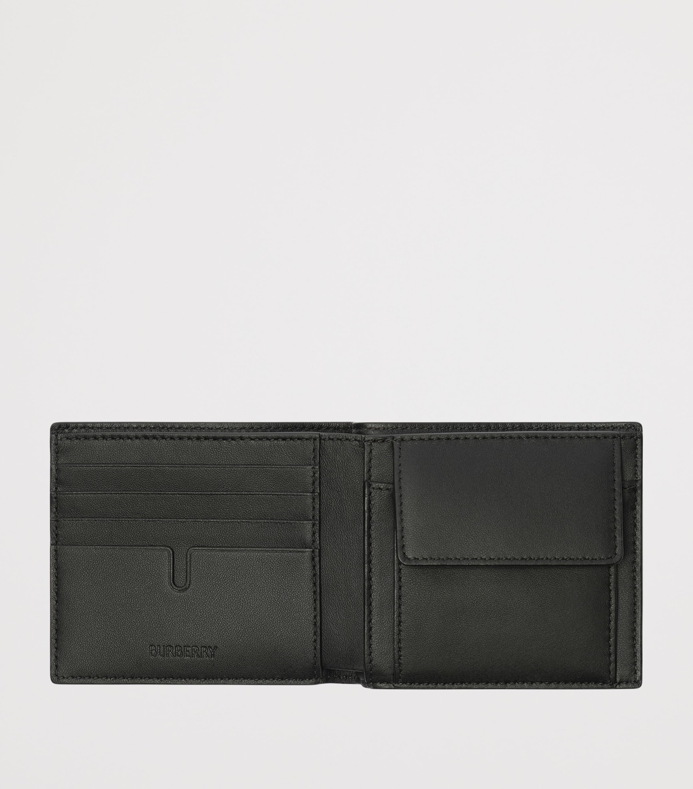 Burberry City Check Bifold Coin Wallet Navy Image 2