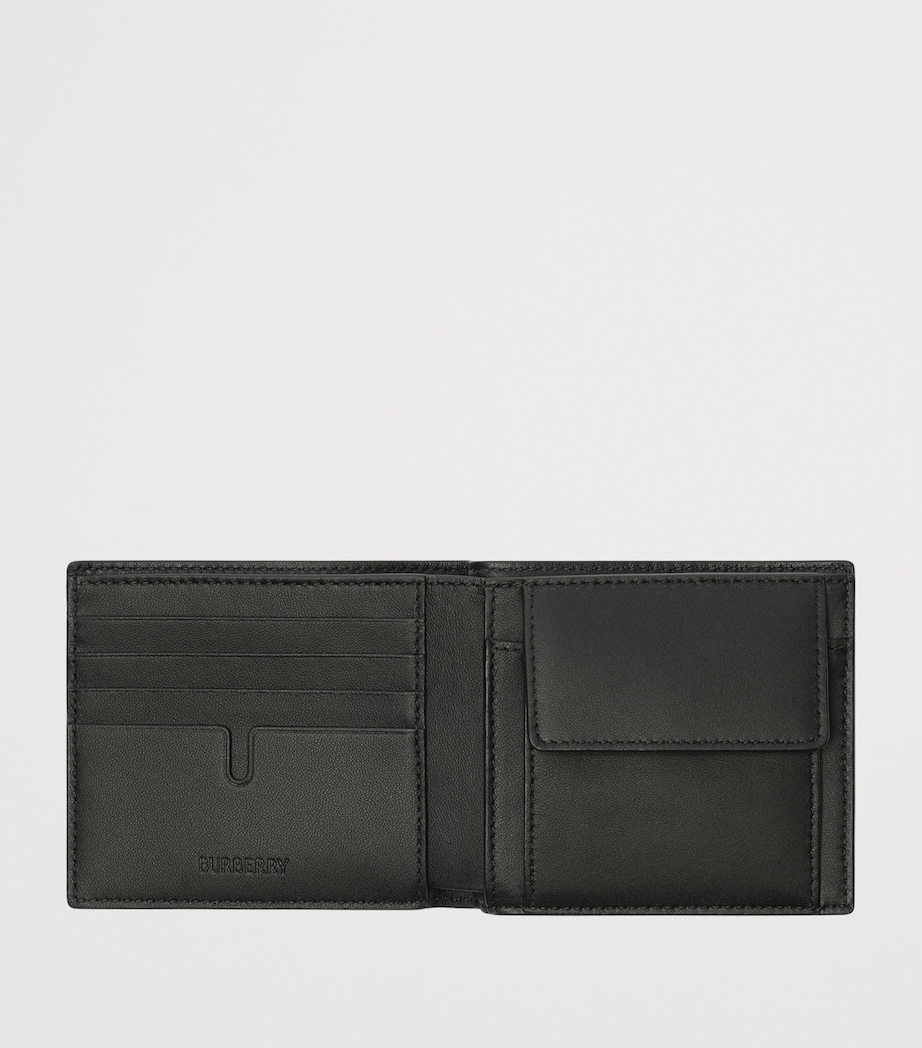 Burberry City Check Bifold Coin Wallet Navy Image 2