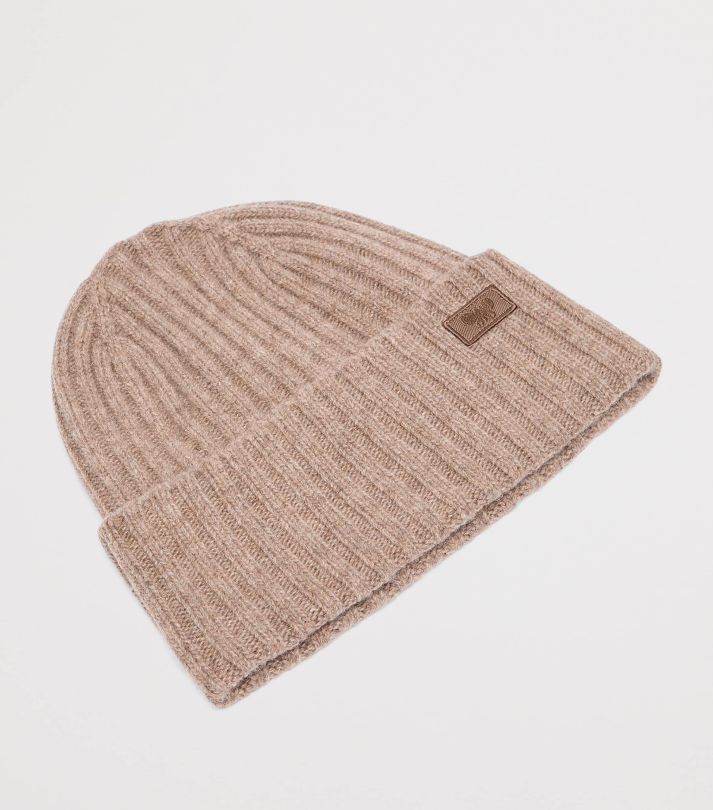 Weekend Max Mara Virgin Wool Logo Beanie Turtledove Image 2