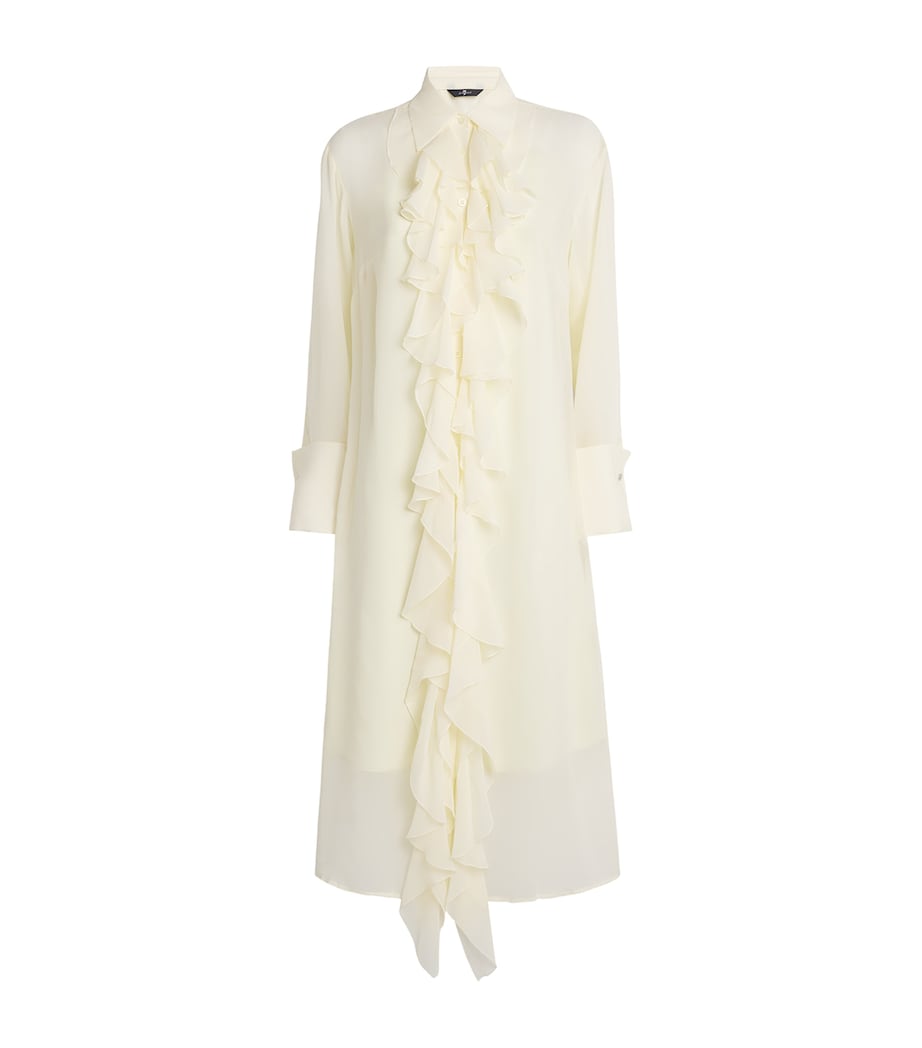 Silk Ruffle Midi Dress SILK SOLITARY STAR Image 1