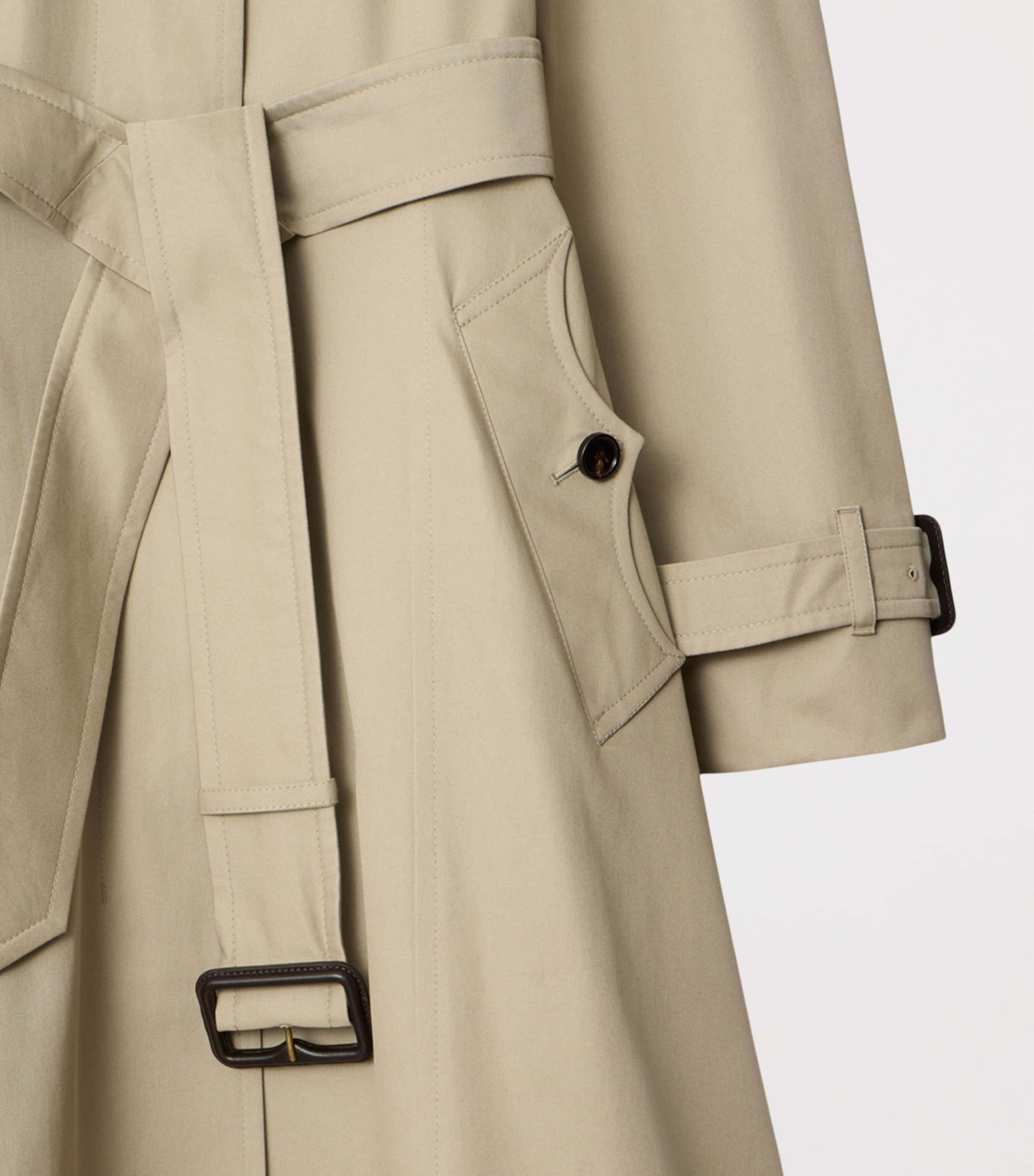 Gabardine Ellingham Long Car Coat QUILL Image 7