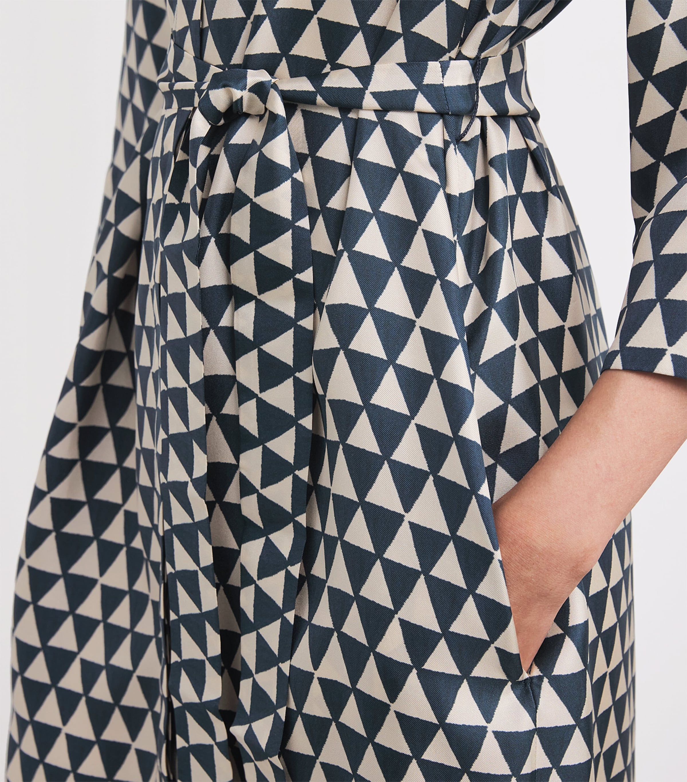 Silk Printed Midi Dress ULTRAMARINE Image 4