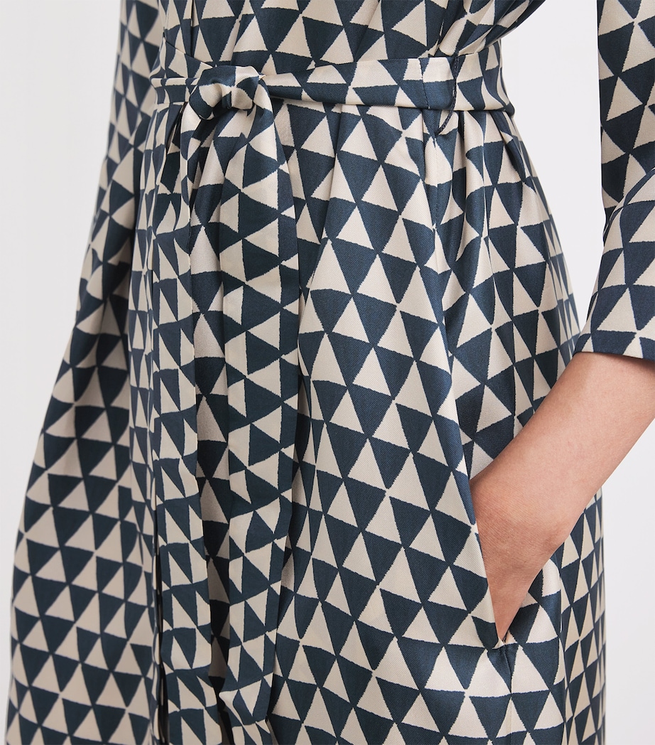 Silk Printed Midi Dress ULTRAMARINE Image 4