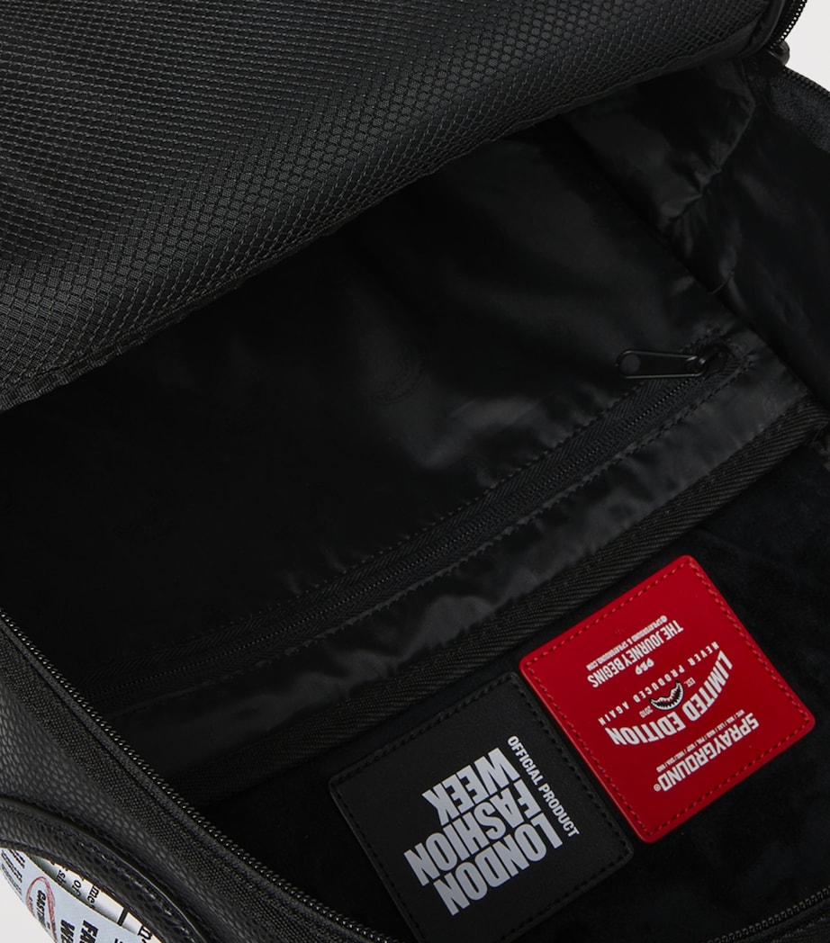 Sprayground x London Fashion Week Moodboard Montage Backpack BLACK Image 8