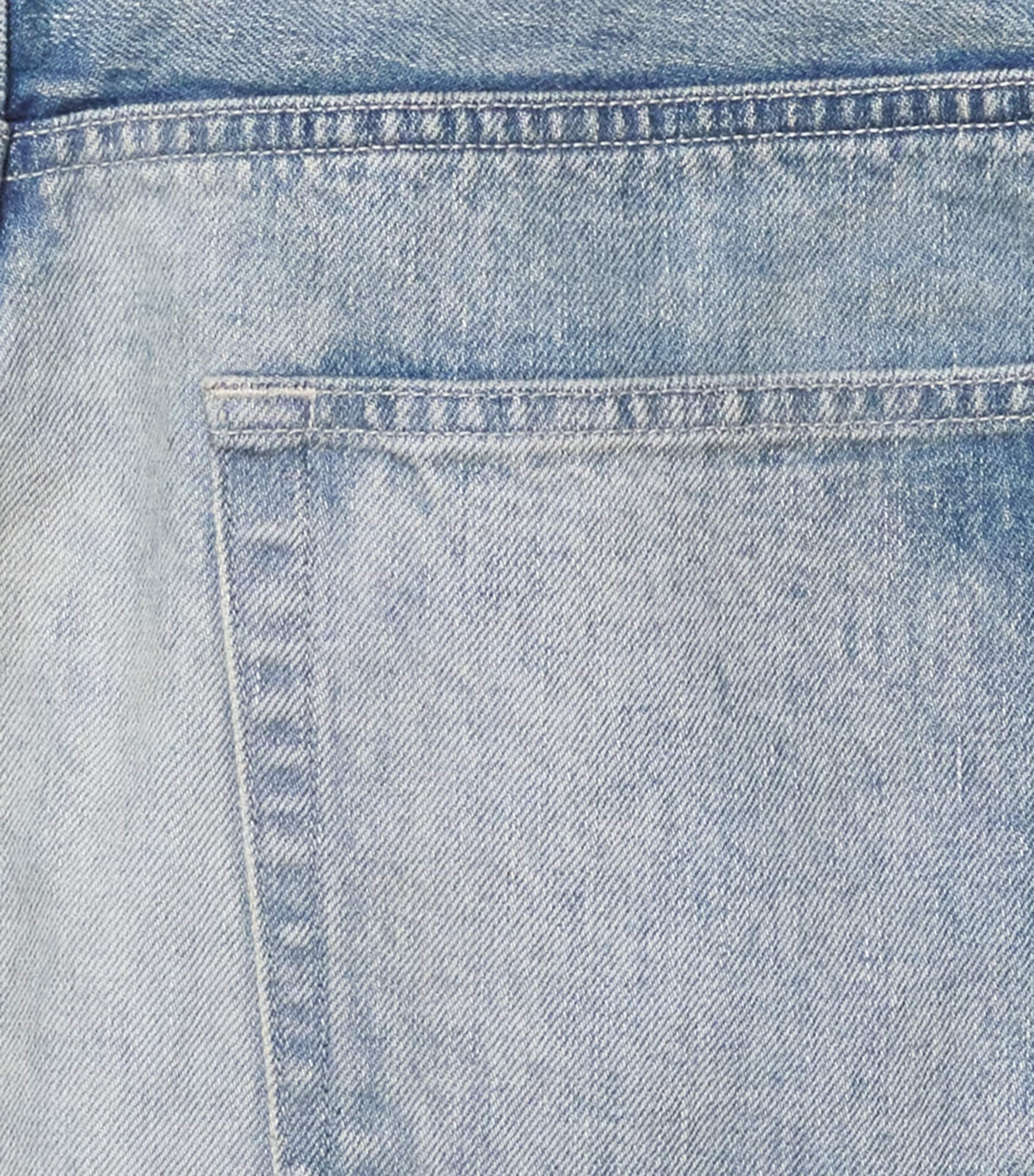 Faded Selvedge Wide-Leg Jeans FADED INDIGO Image 5